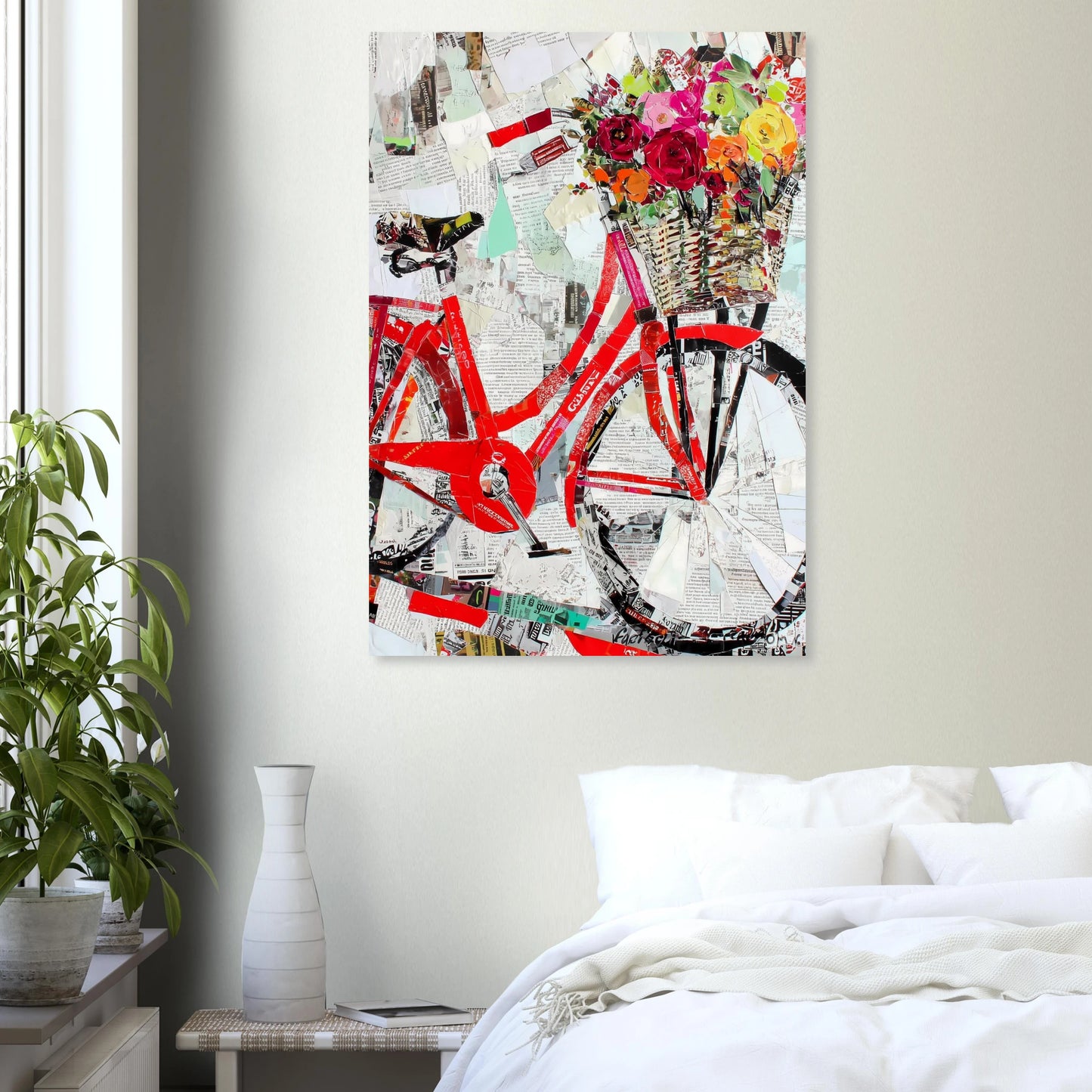 Le Vélo Fleuri — affiche d'art — vue 7 — art mural STNCL