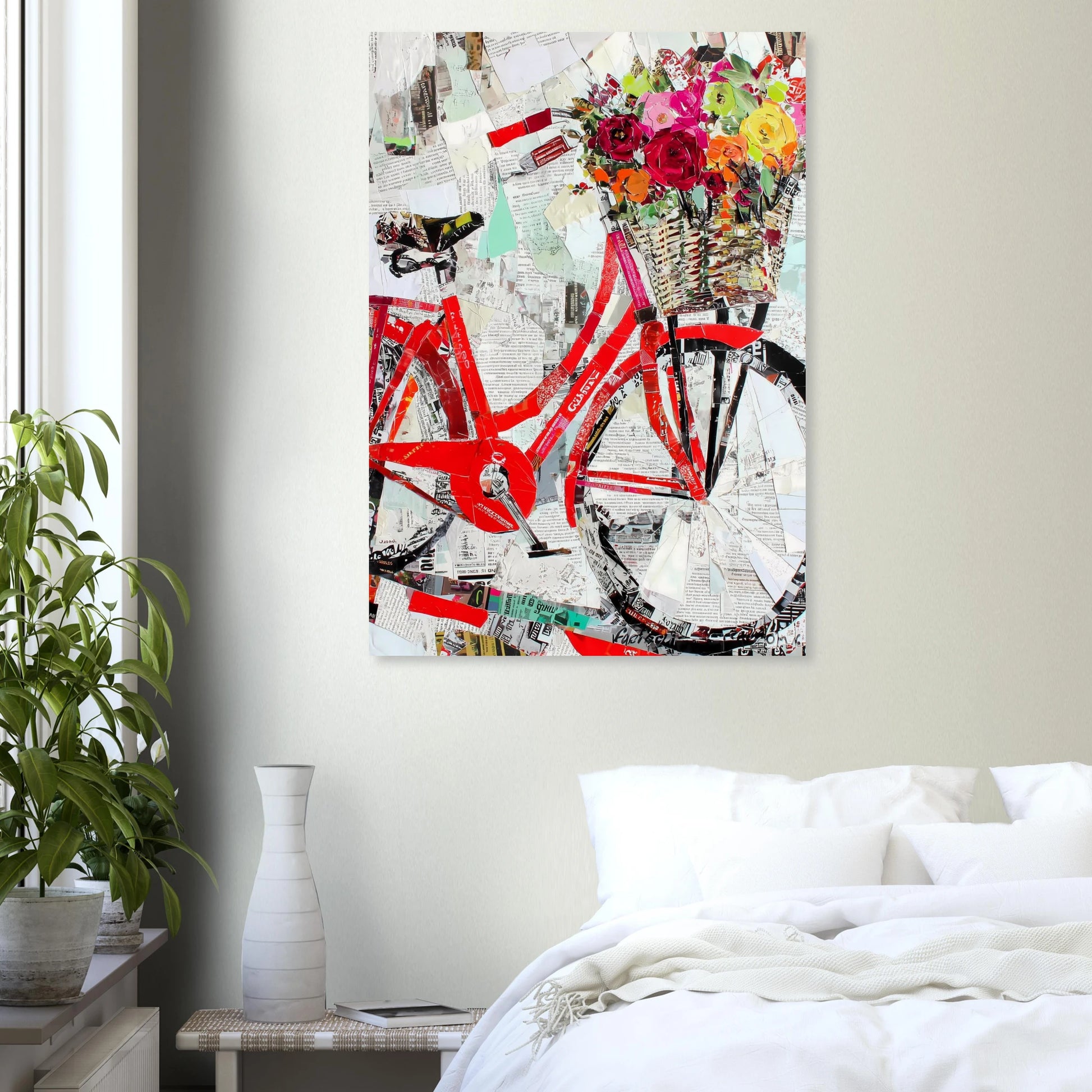 Le Vélo Fleuri — affiche d'art — vue 7 — art mural STNCL