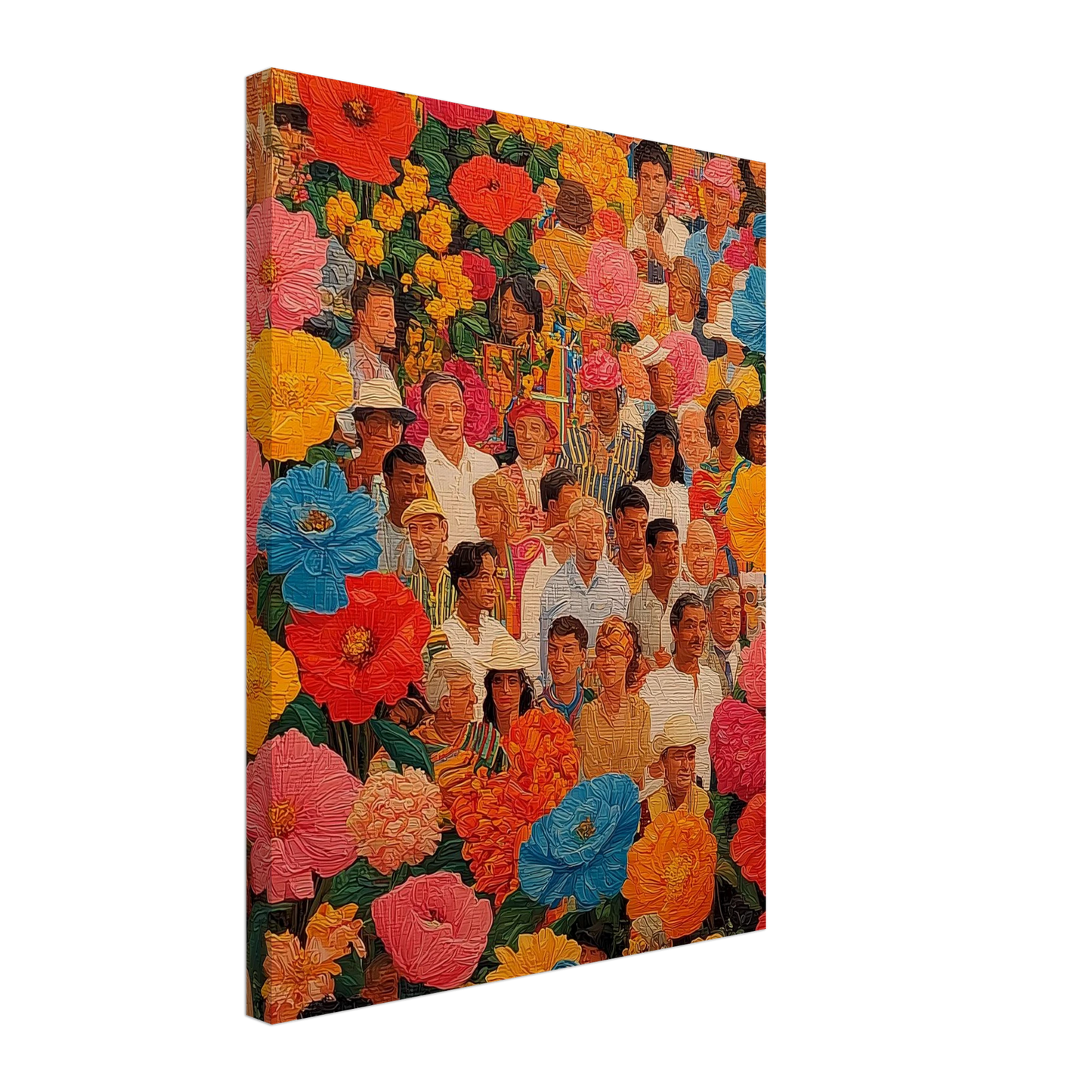 Jardin des Visages — tableau sur toile — vue 5 — art mural STNCL