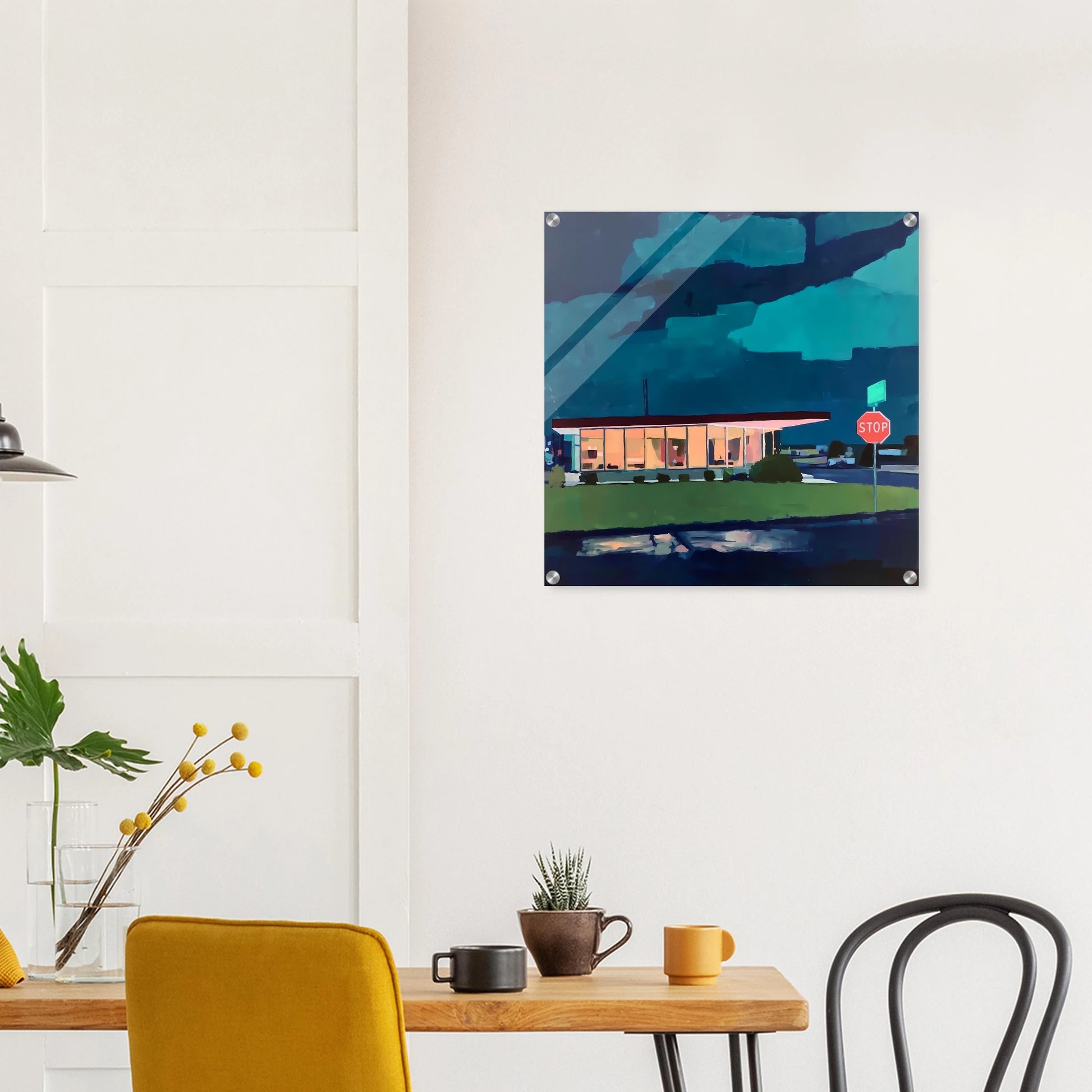 Lumière sur la Route — tableau plexiglas — vue 7 — art mural STNCL