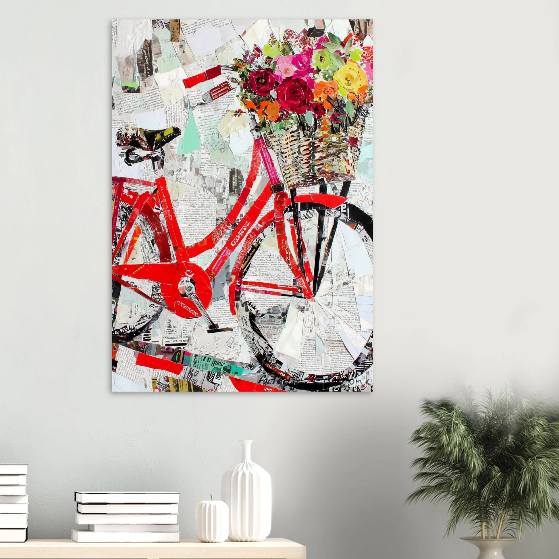 Le Vélo Fleuri — affiche d'art — vue 6 — art mural STNCL
