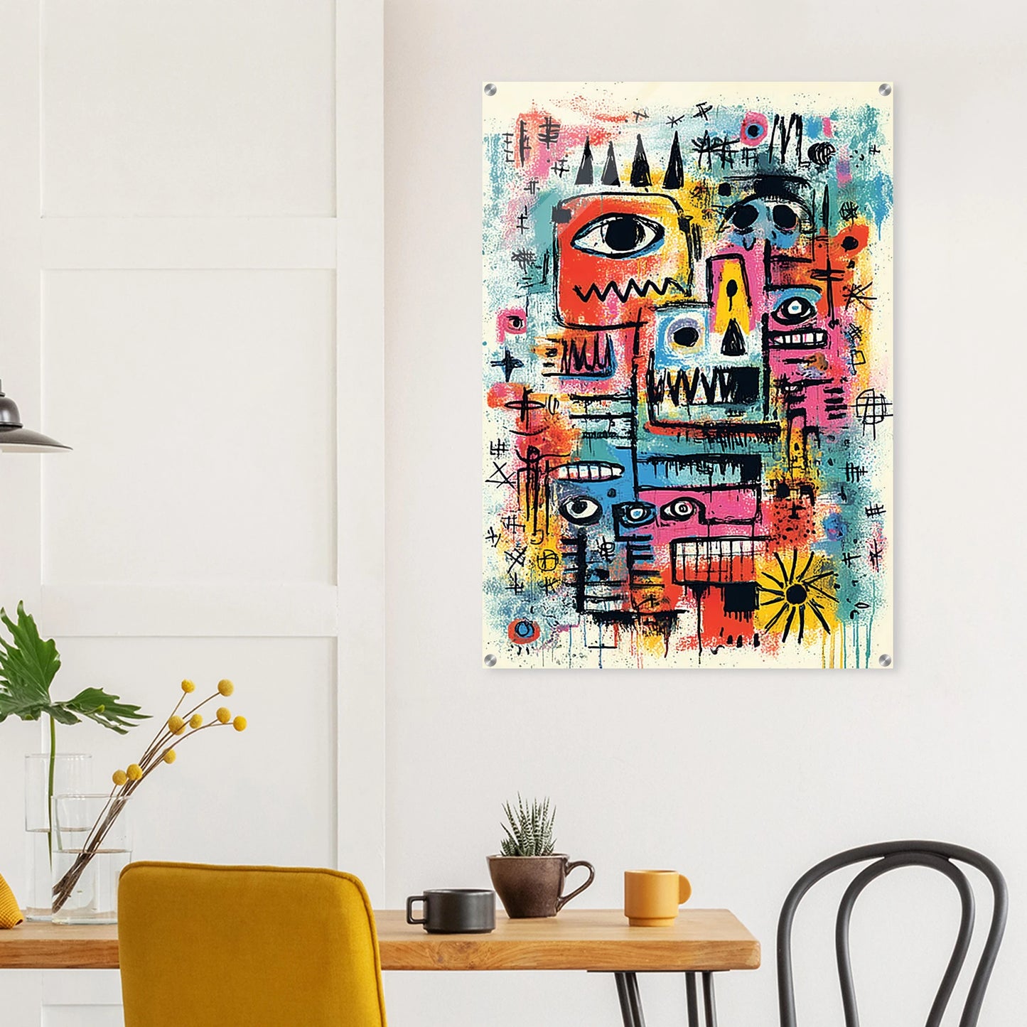 Tribu Primitive — tableau plexiglas — vue 8 — art mural STNCL
