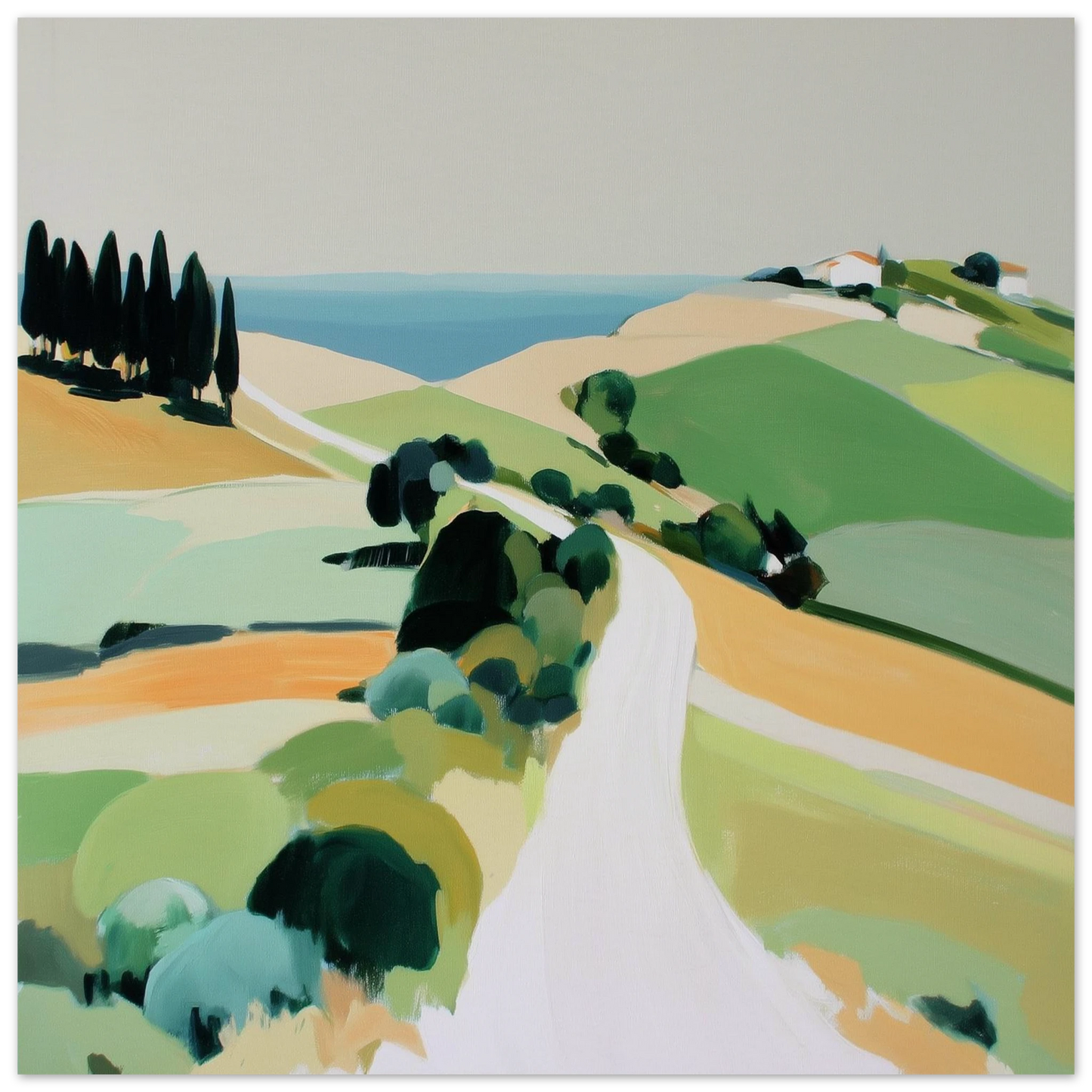 Chemin vers la Mer — affiche d'art — art mural STNCL