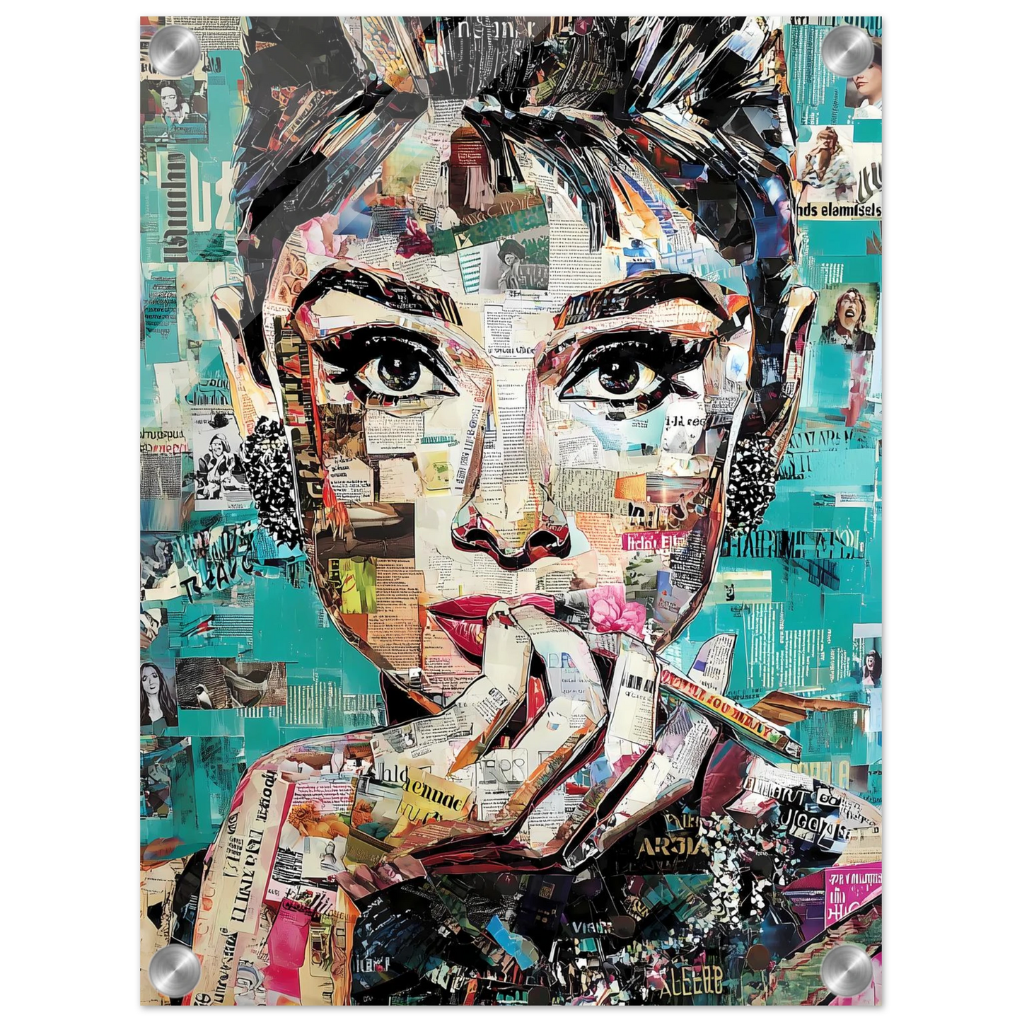 Regard de Papier — tableau plexiglas — vue 3 — art mural STNCL