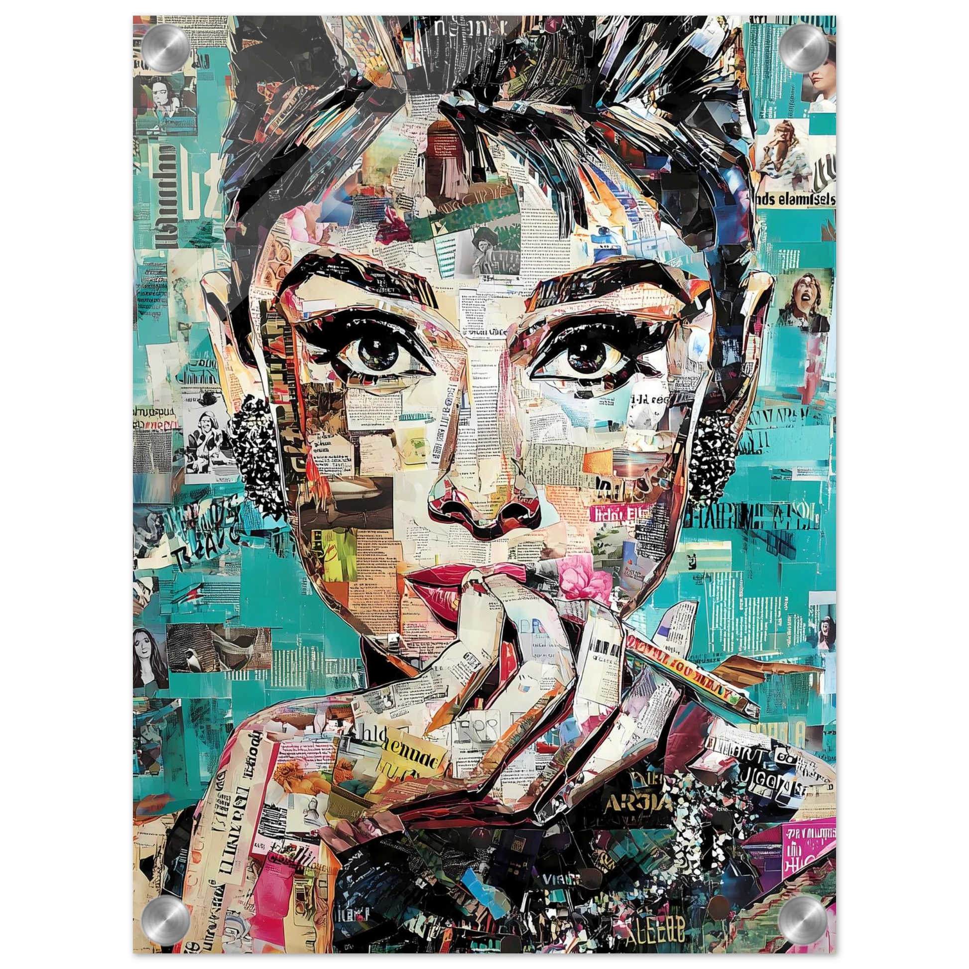 Regard de Papier — tableau plexiglas — vue 3 — art mural STNCL