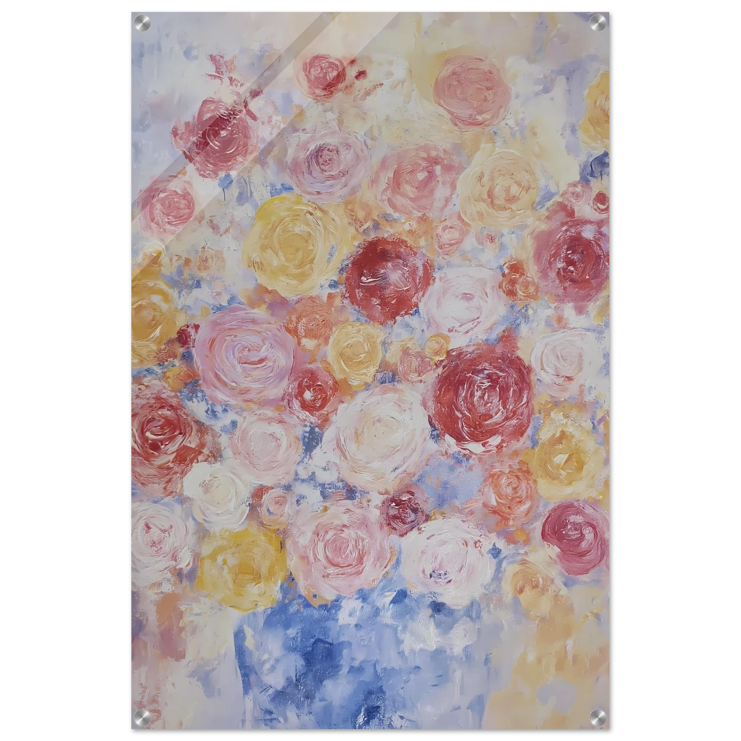 Brassée de Roses — tableau plexiglas — vue 5 — art mural STNCL