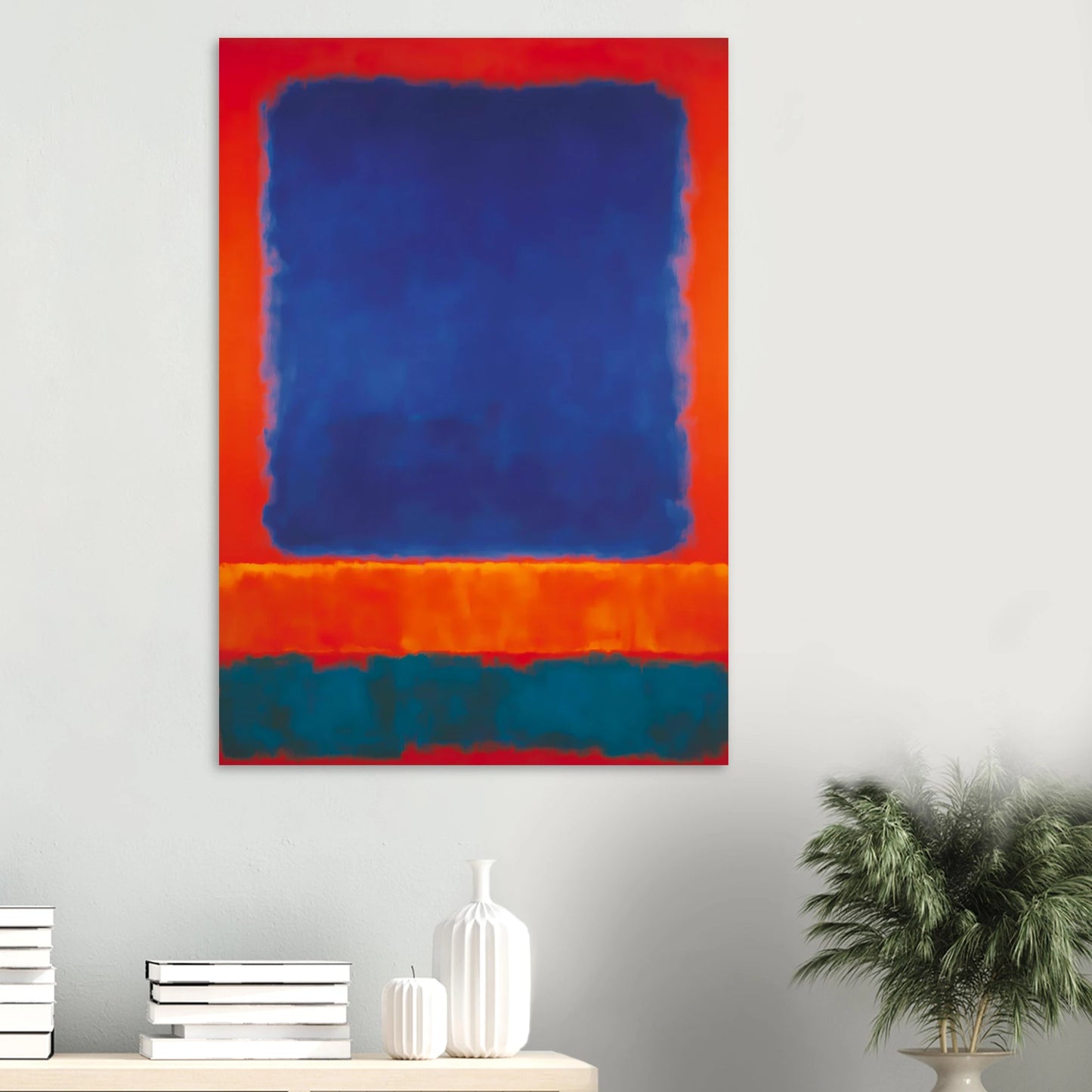 Bleu en Apesanteur — affiche d'art — vue 6 — art mural STNCL
