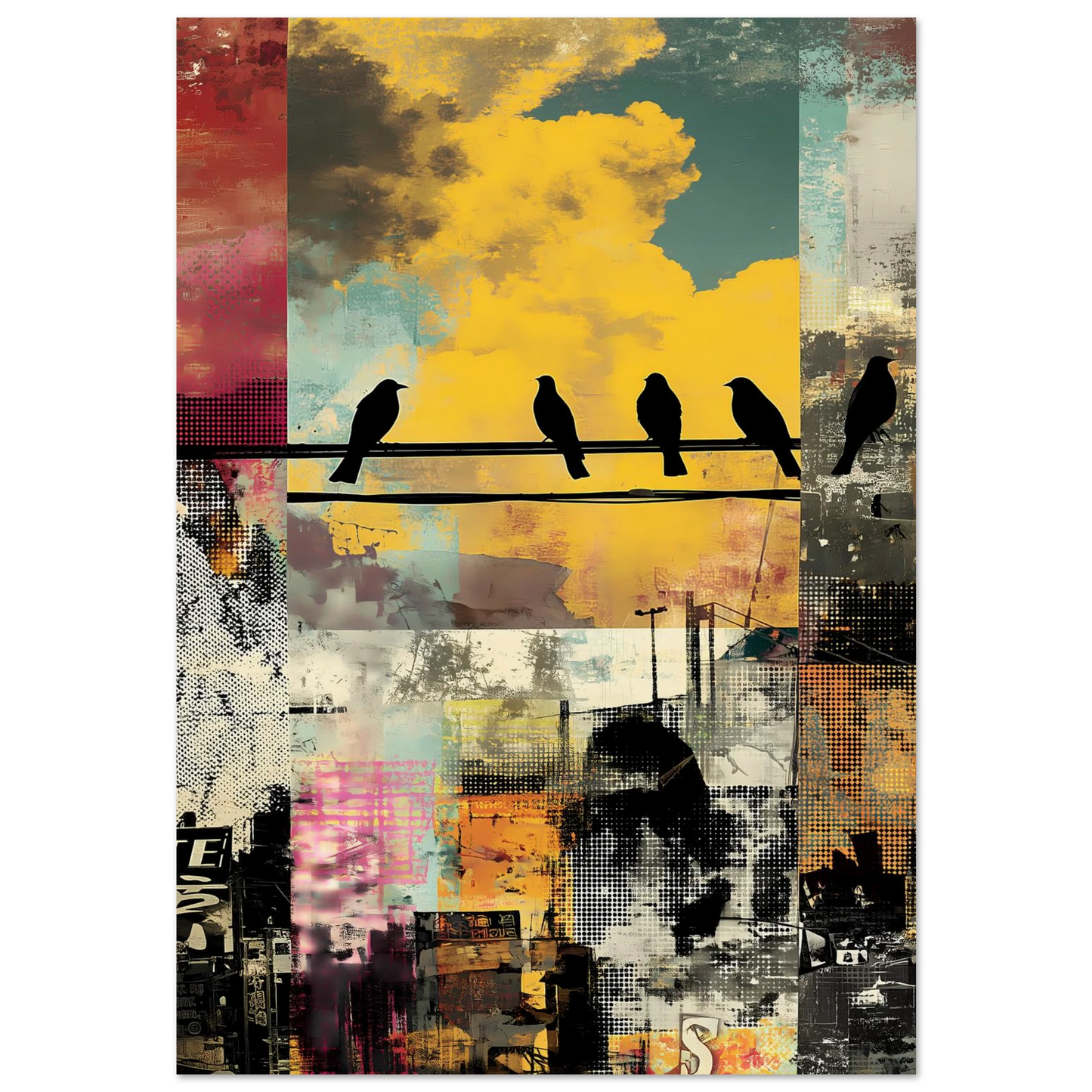 Perchoir Urbain — affiche d'art — art mural STNCL