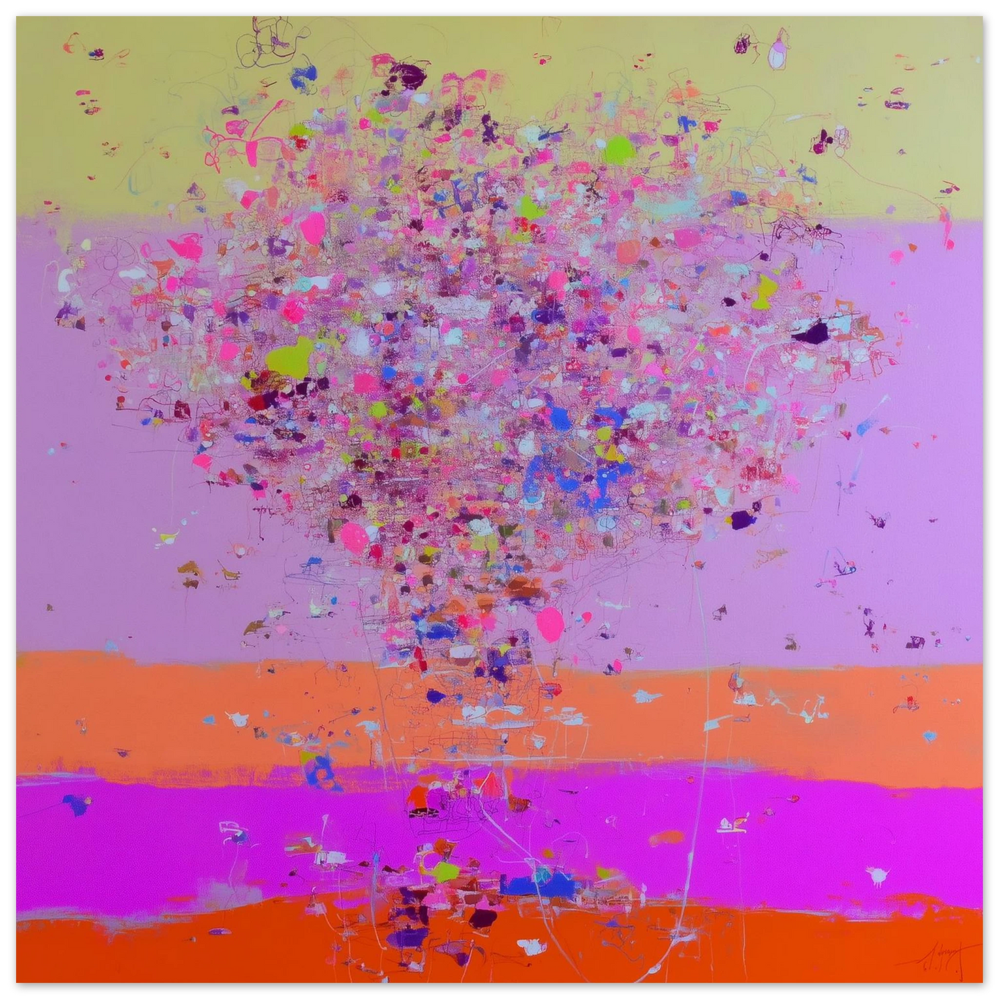 Bouquet en Pleine Floraison — tableau aluminium — art mural STNCL