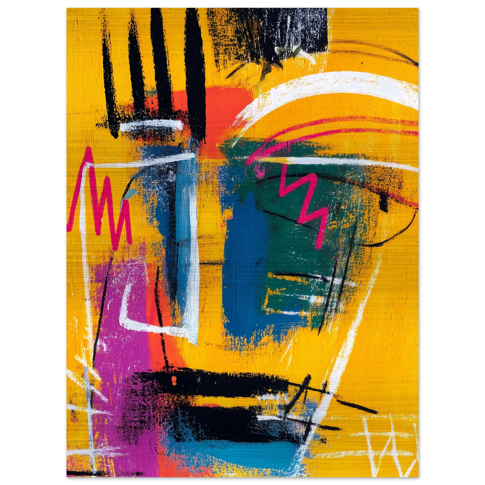 Griffures Solaires — tableau aluminium — vue 5 — art mural STNCL