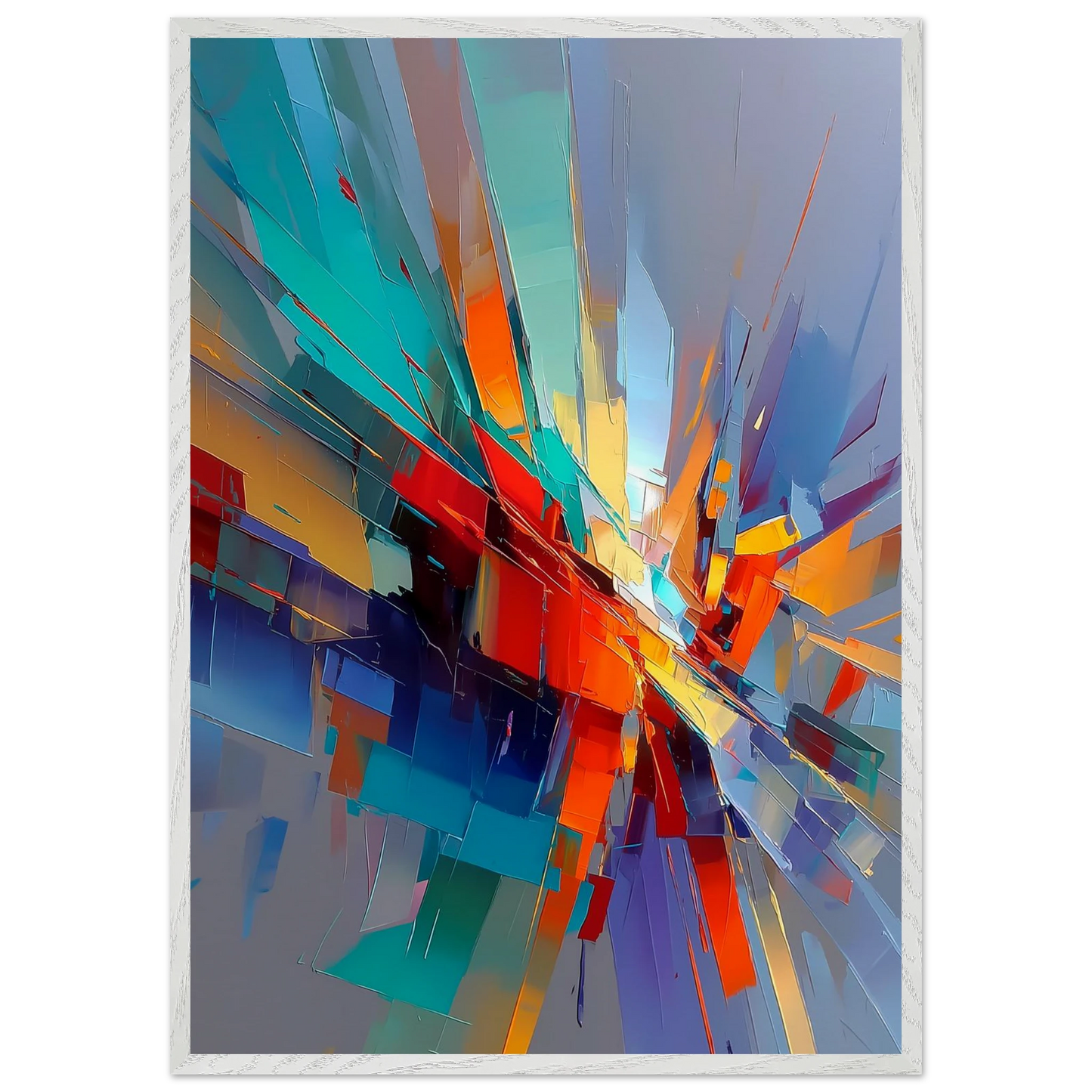 Point de Fuite — tableau encadré bois — vue 5 — art mural STNCL