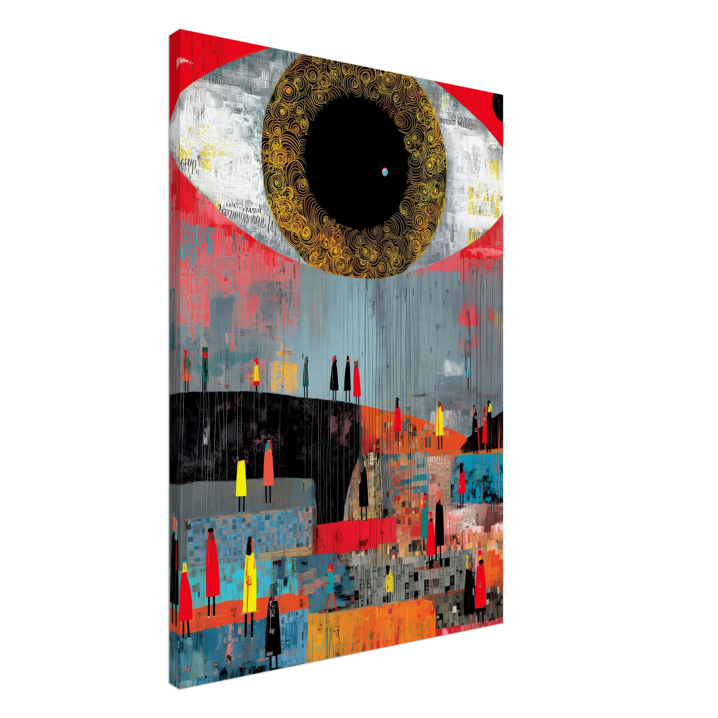 L'Oeil et la Foule — tableau sur toile — art mural STNCL