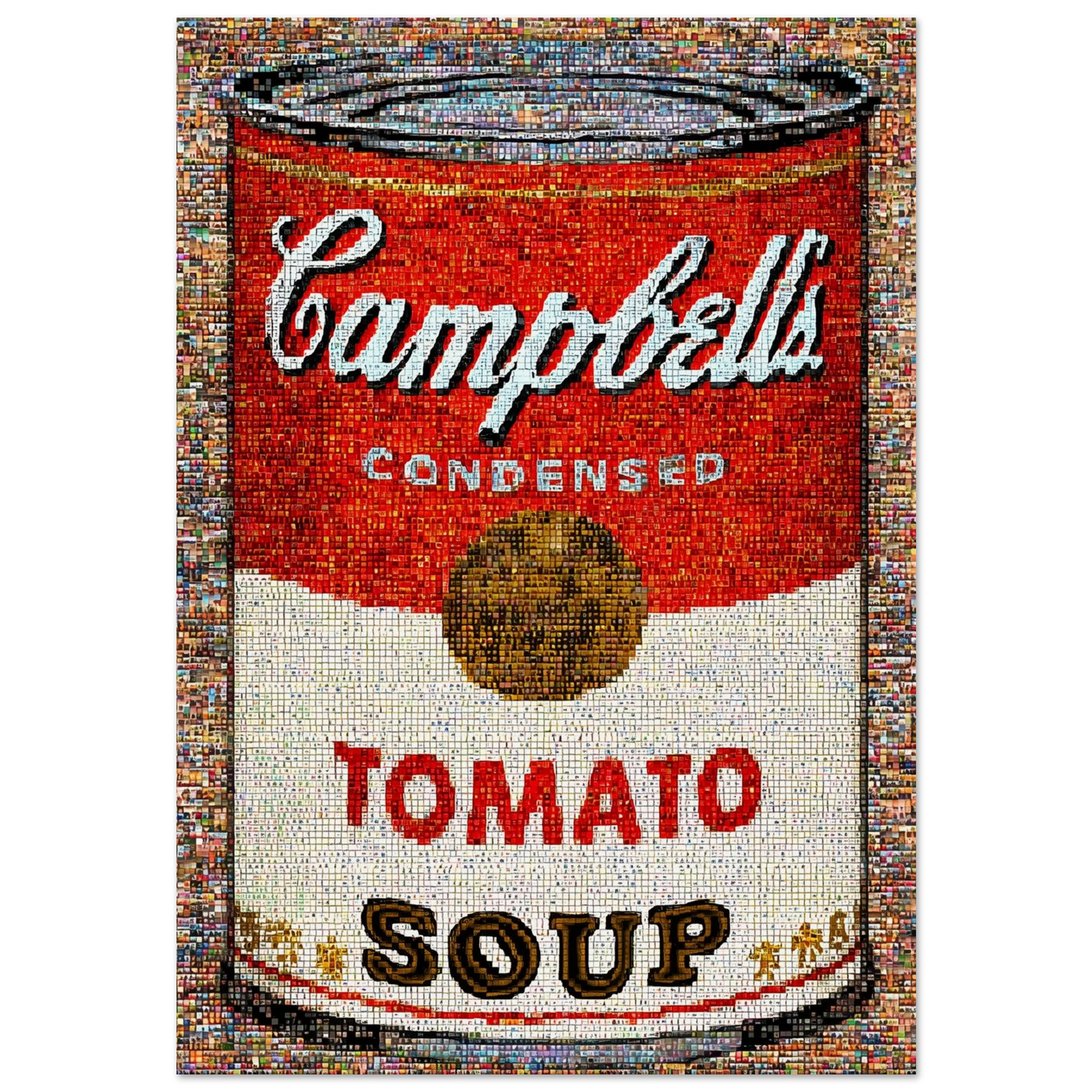 Mosaïque Soupe Tomate — affiche d'art — art mural STNCL