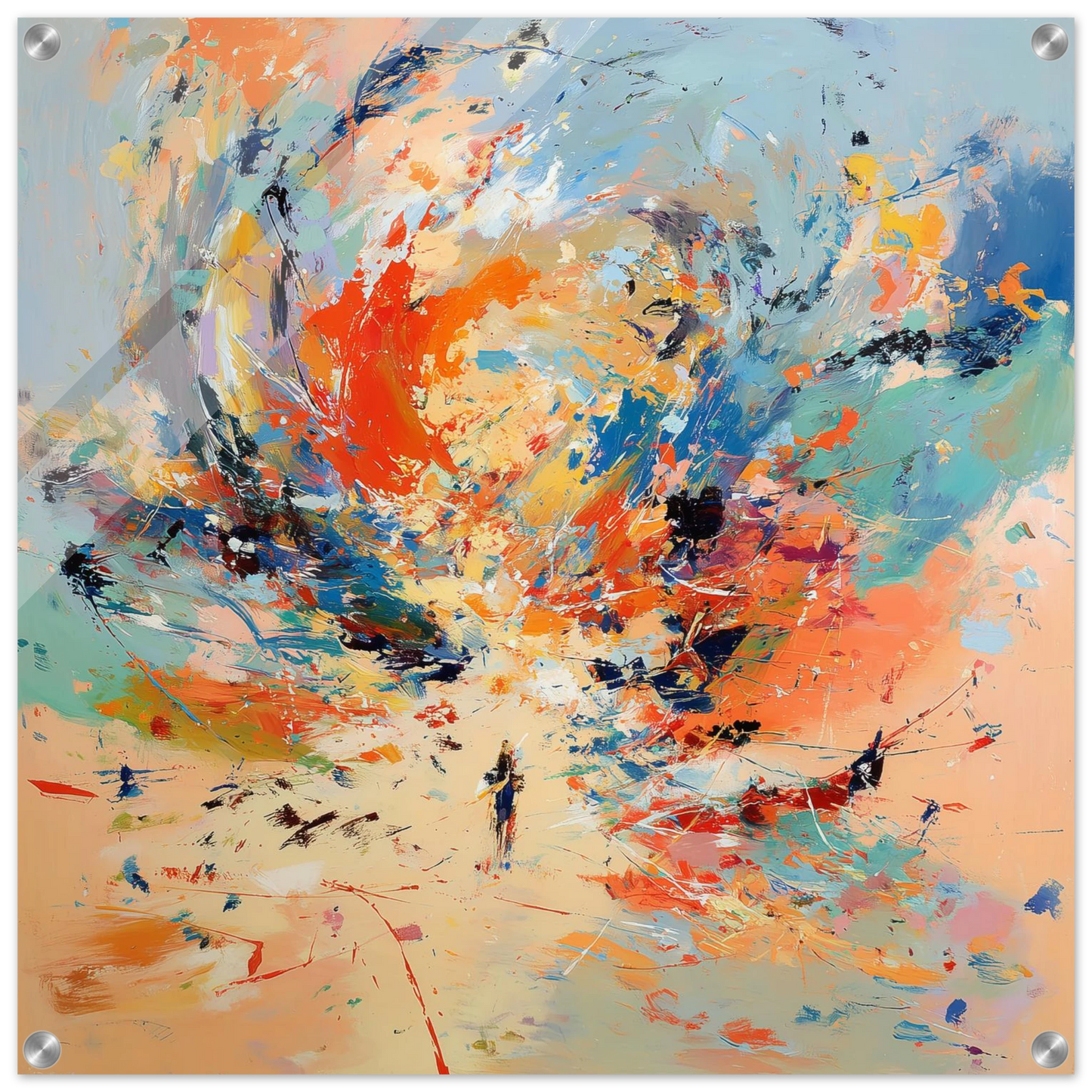 Éclat de Couleurs Vives — tableau plexiglas — art mural STNCL