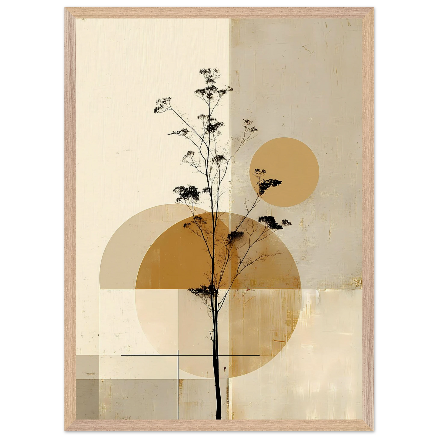 Silhouette au Clair de Lune — tableau encadré bois — vue 13 — art mural STNCL