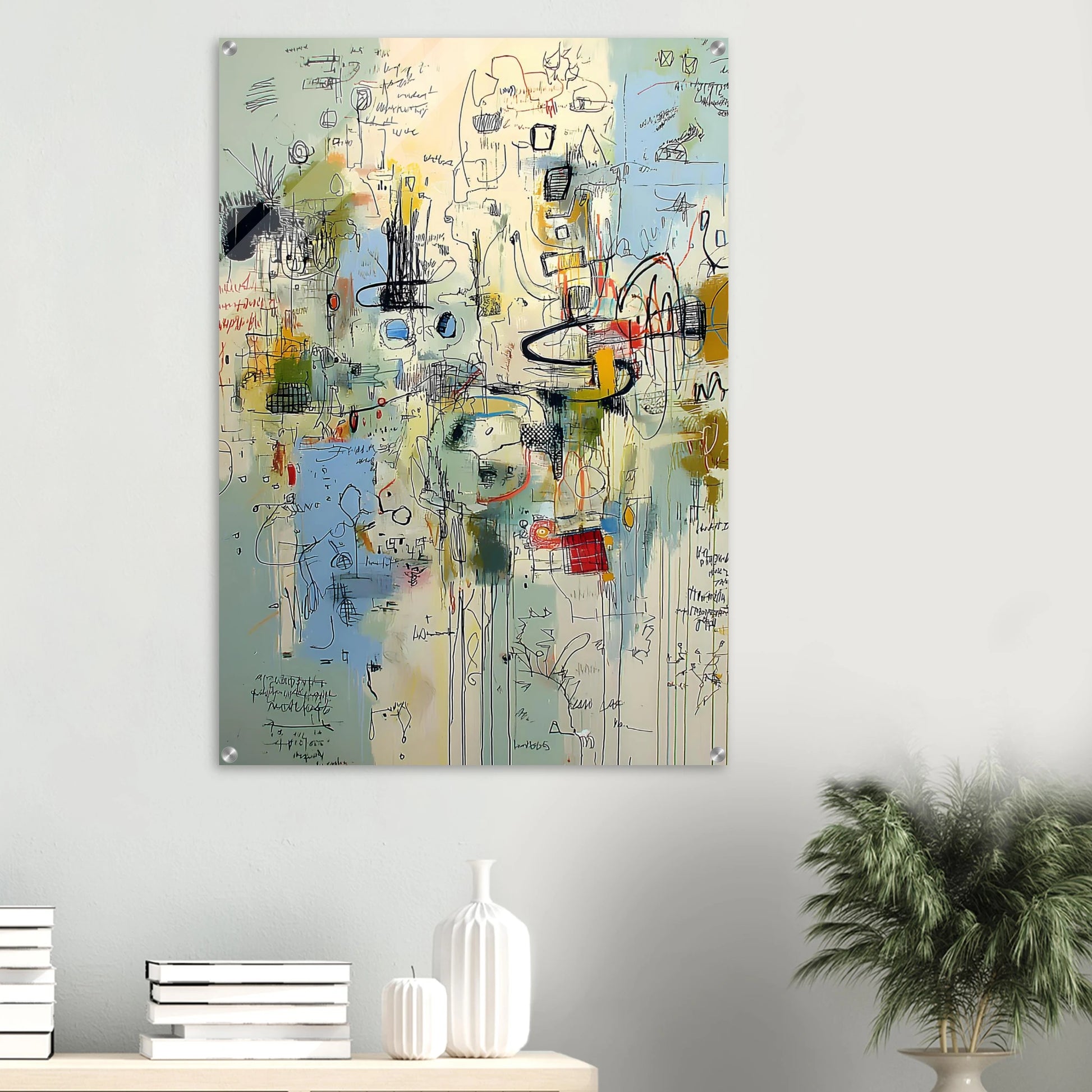 Écriture du Vent — tableau plexiglas — vue 6 — art mural STNCL