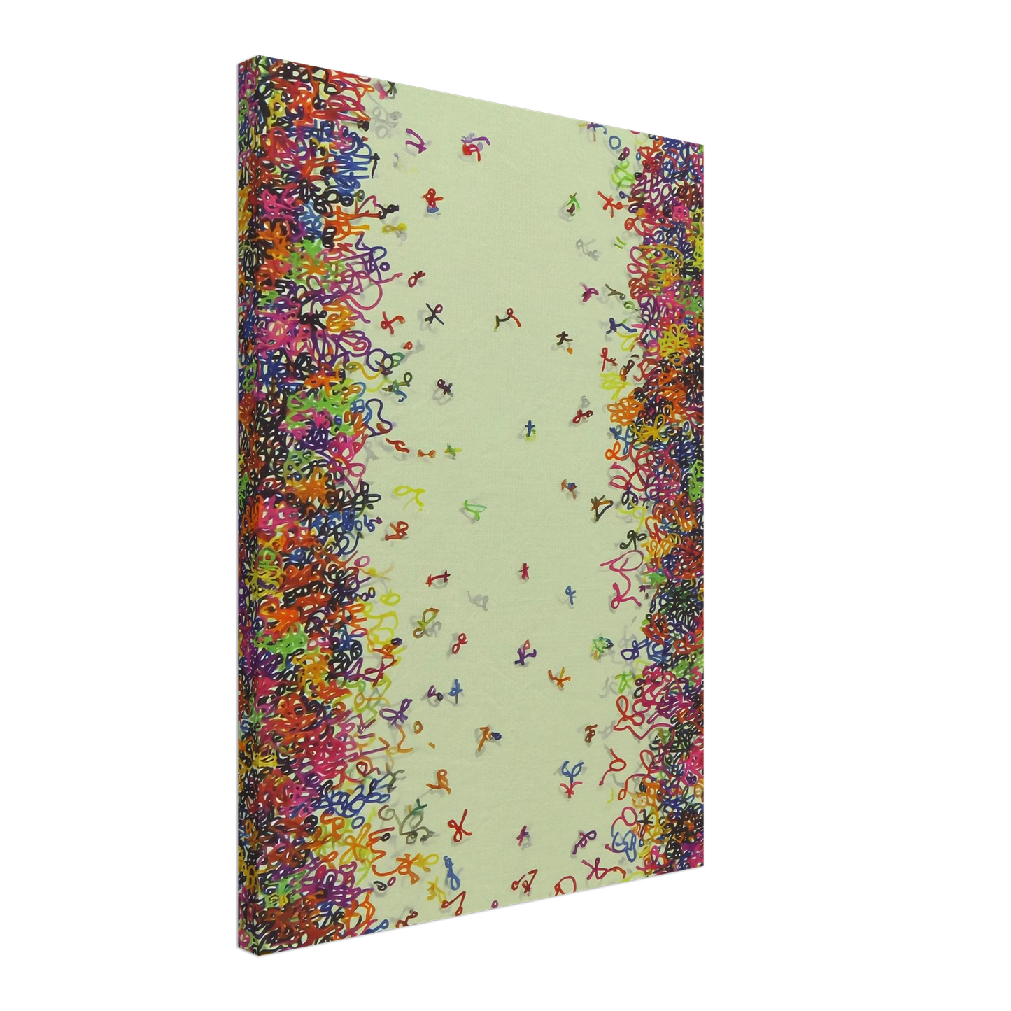 Nuée de Signes — tableau sur toile — vue 3 — art mural STNCL