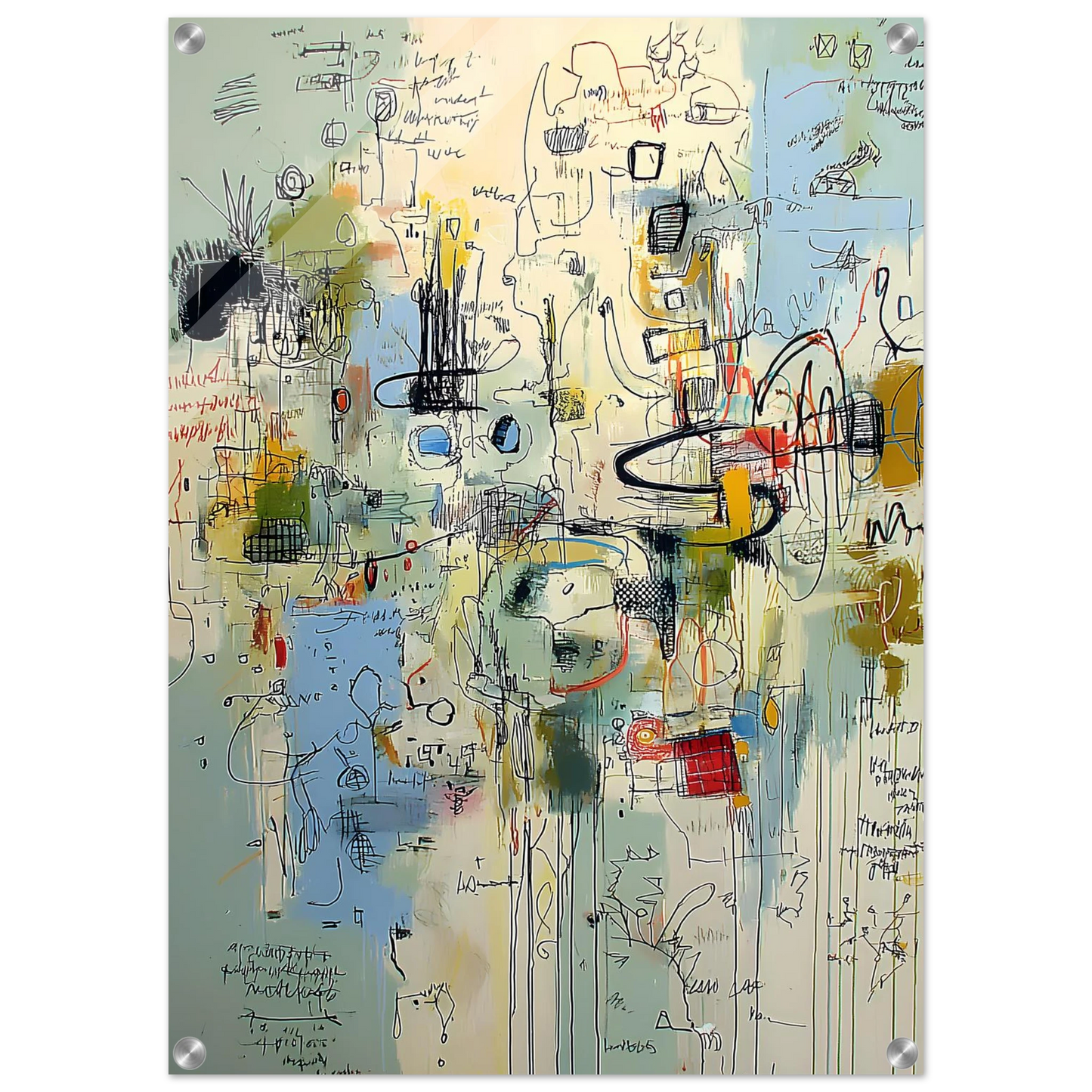 Écriture du Vent — tableau plexiglas — vue 2 — art mural STNCL