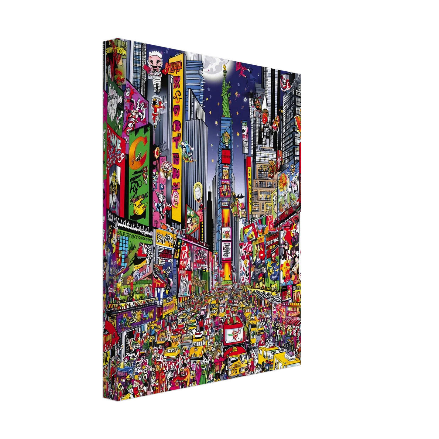 Times Square en Fête — tableau sur toile — vue 4 — art mural STNCL