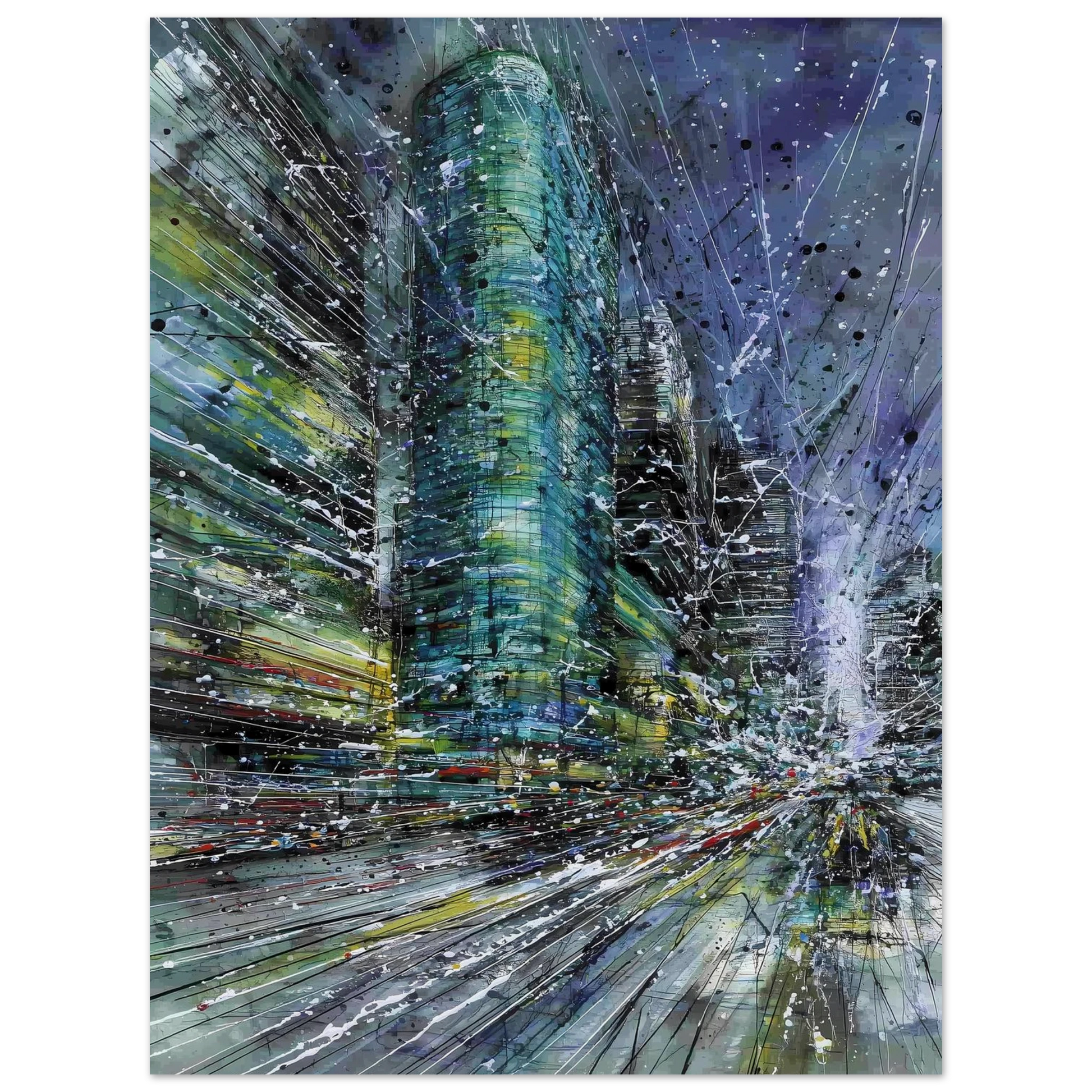 Vertige de la Cité — affiche d'art — vue 2 — art mural STNCL