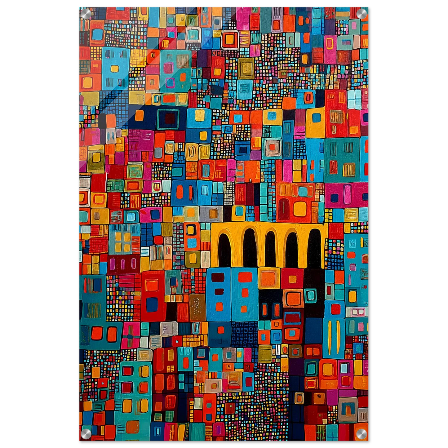 Cité Mosaïque — tableau plexiglas — vue 5 — art mural STNCL