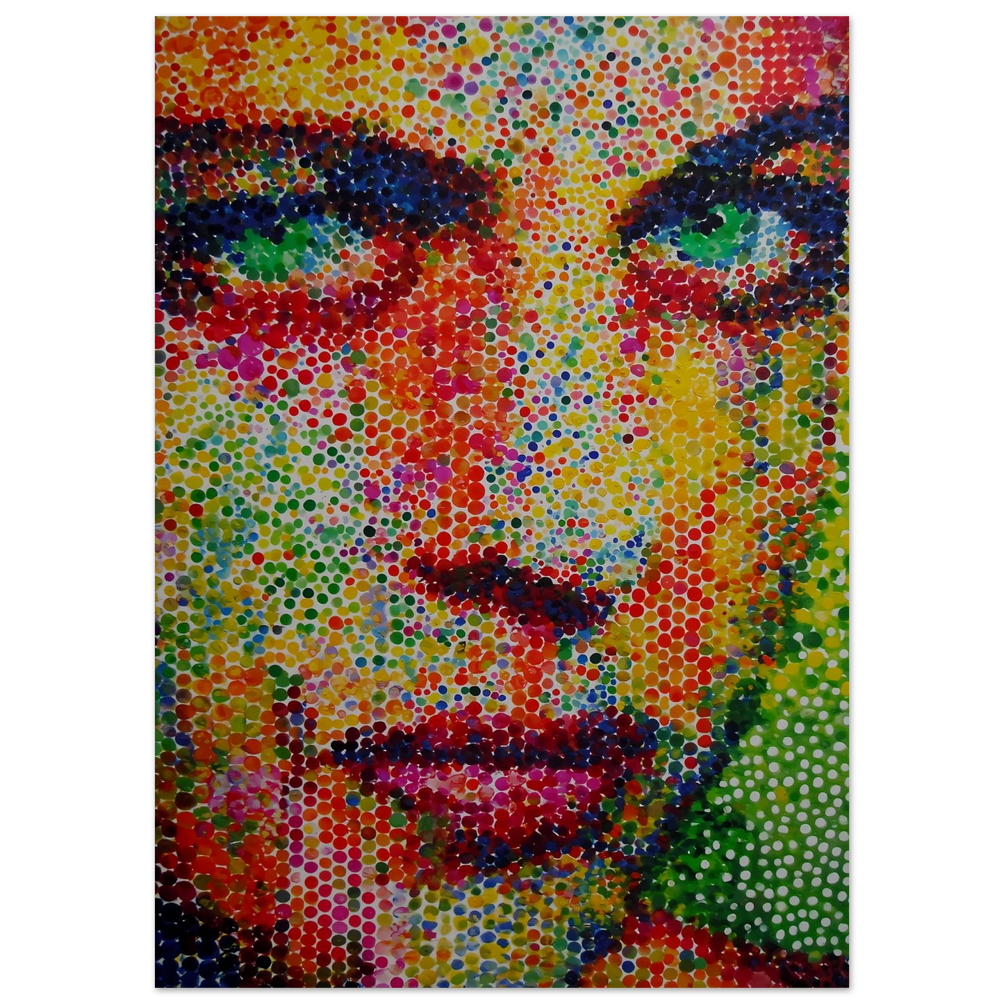 Le Visage en Points — affiche d'art — vue 5 — art mural STNCL