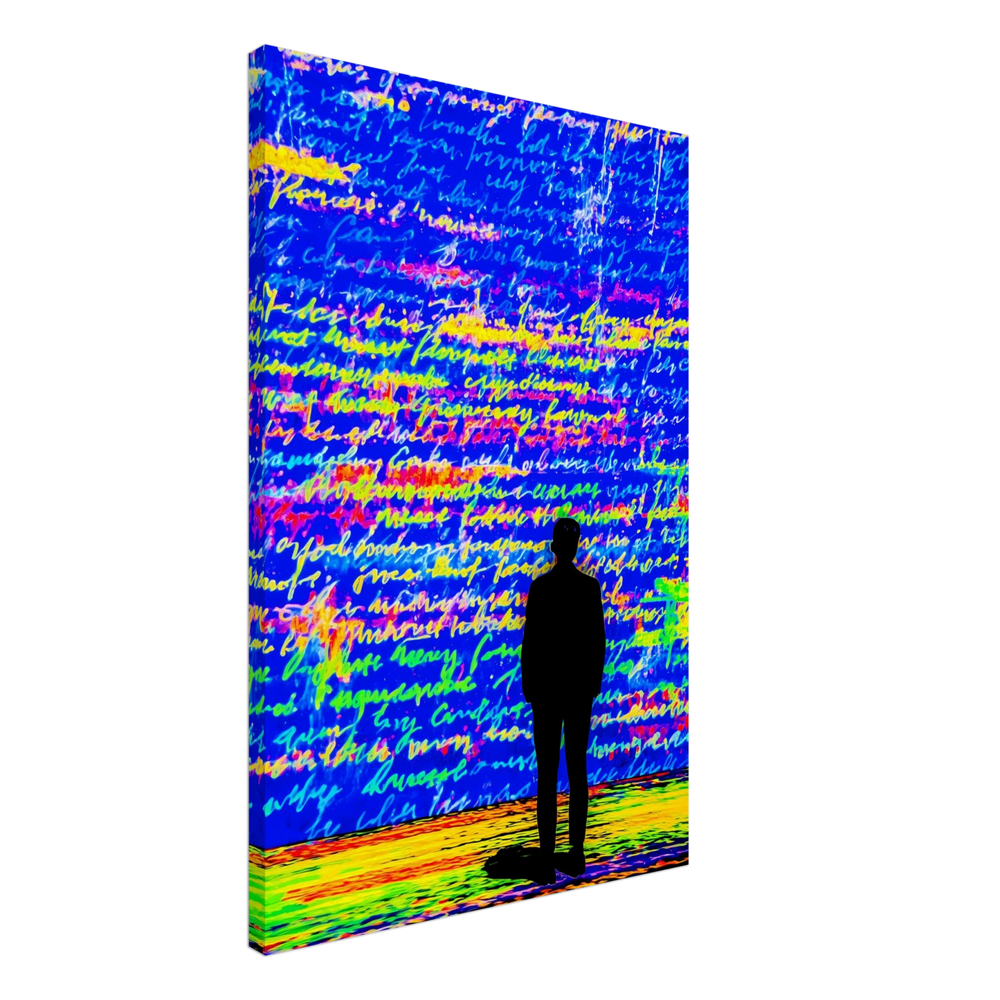 Le Mur Écrit — tableau sur toile — vue 2 — art mural STNCL
