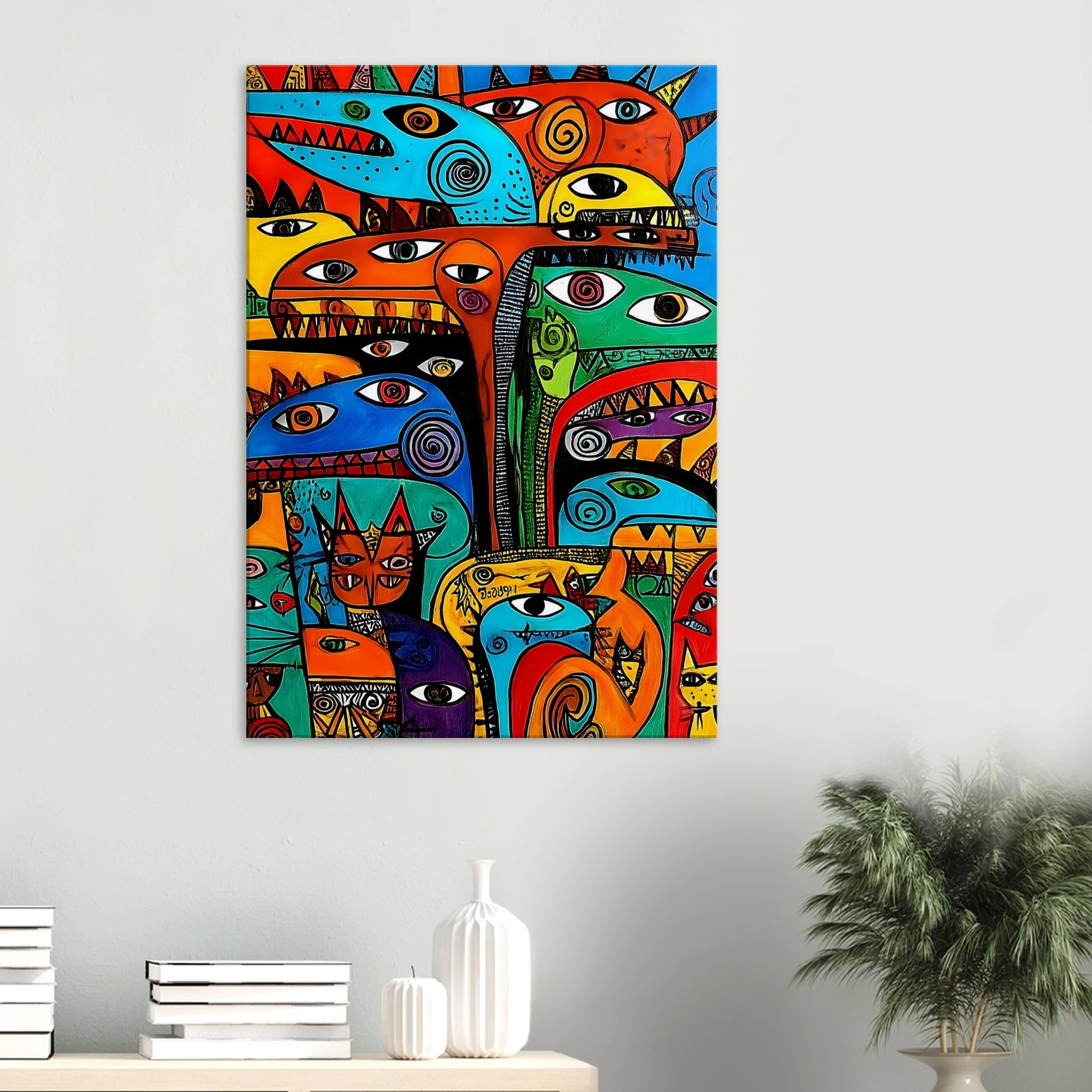 La Tribu — tableau sur toile — vue 6 — art mural STNCL