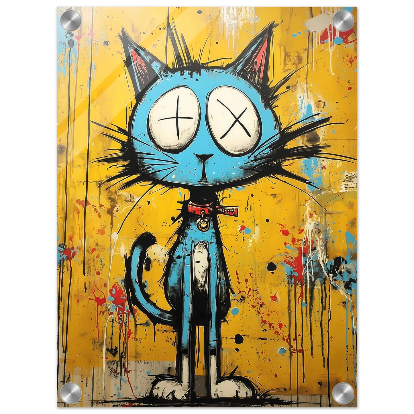 Matou des Murs — tableau plexiglas — vue 3 — art mural STNCL