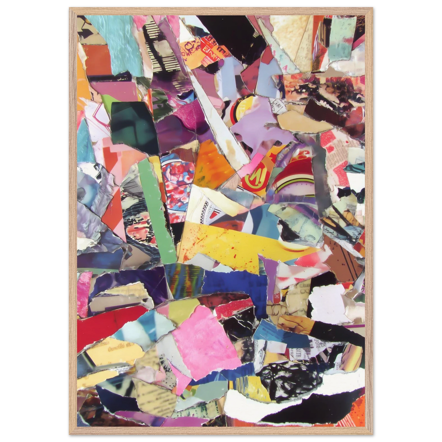 Fragments d'une Ville — tableau encadre bois — vue 6 — art mural STNCL