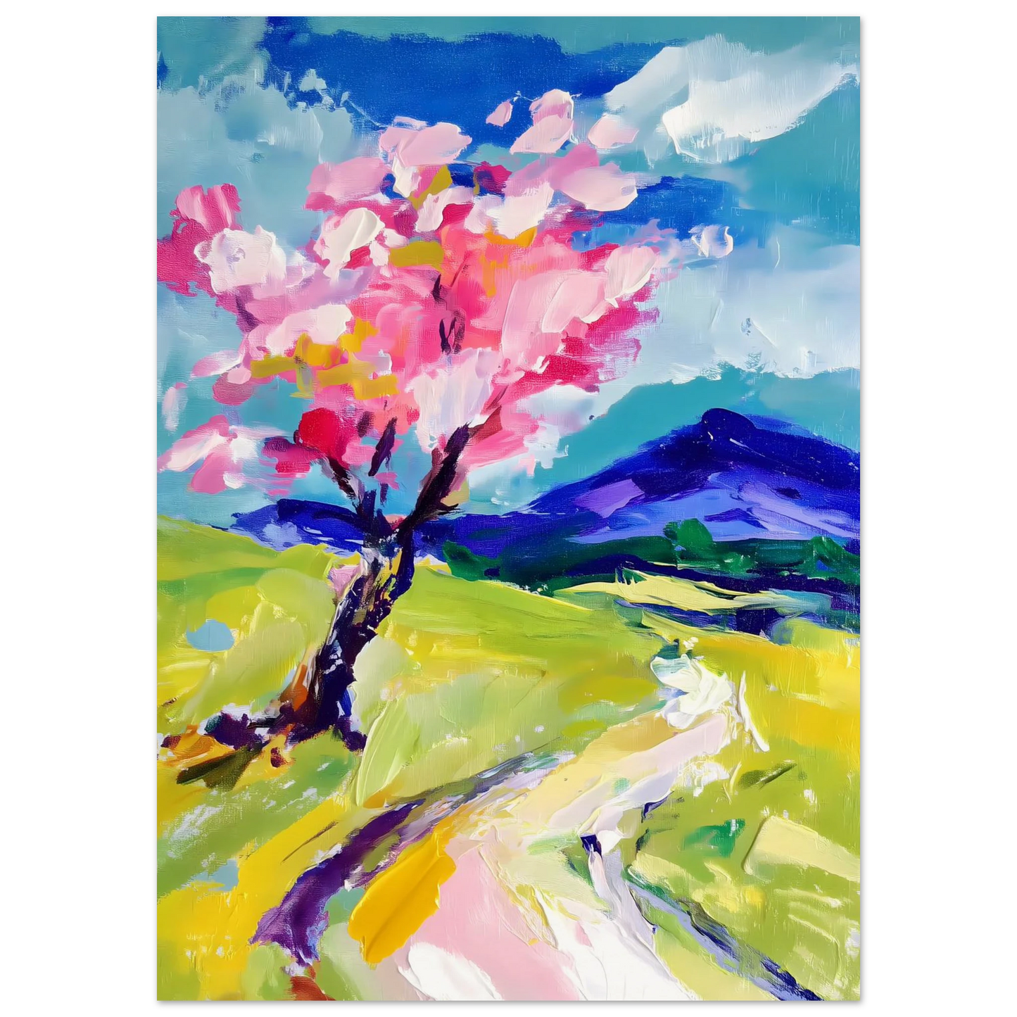 L'Arbre en Fleurs — affiche d'art — vue 5 — art mural STNCL