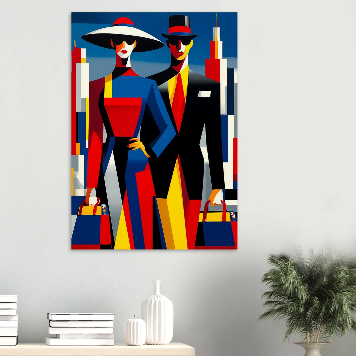 Le Couple en Ville — affiche d'art — vue 6 — art mural STNCL