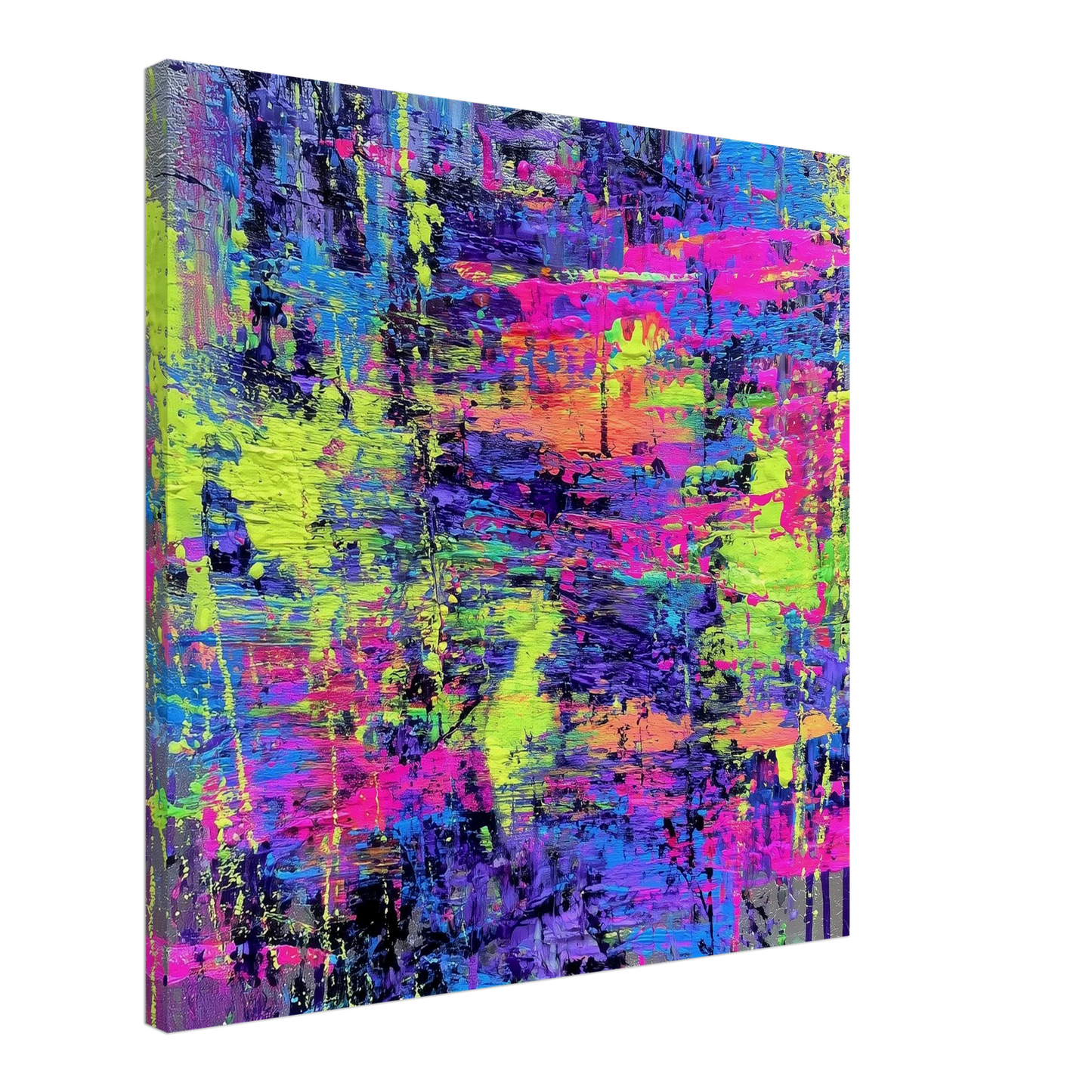 Éclats de Couleurs Mêlées — tableau sur toile — art mural STNCL