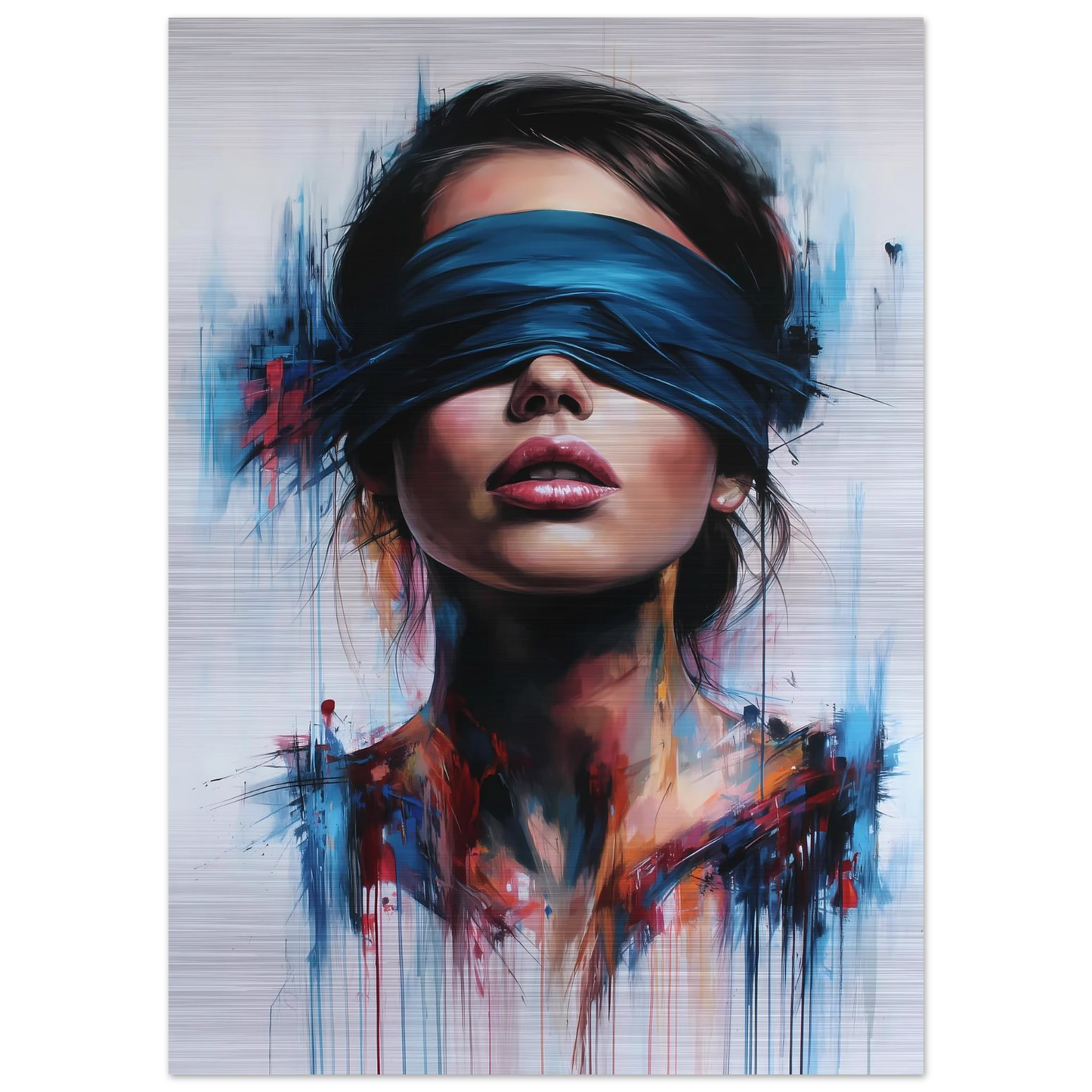 Sous le Bandeau — tableau aluminium — vue 4 — art mural STNCL