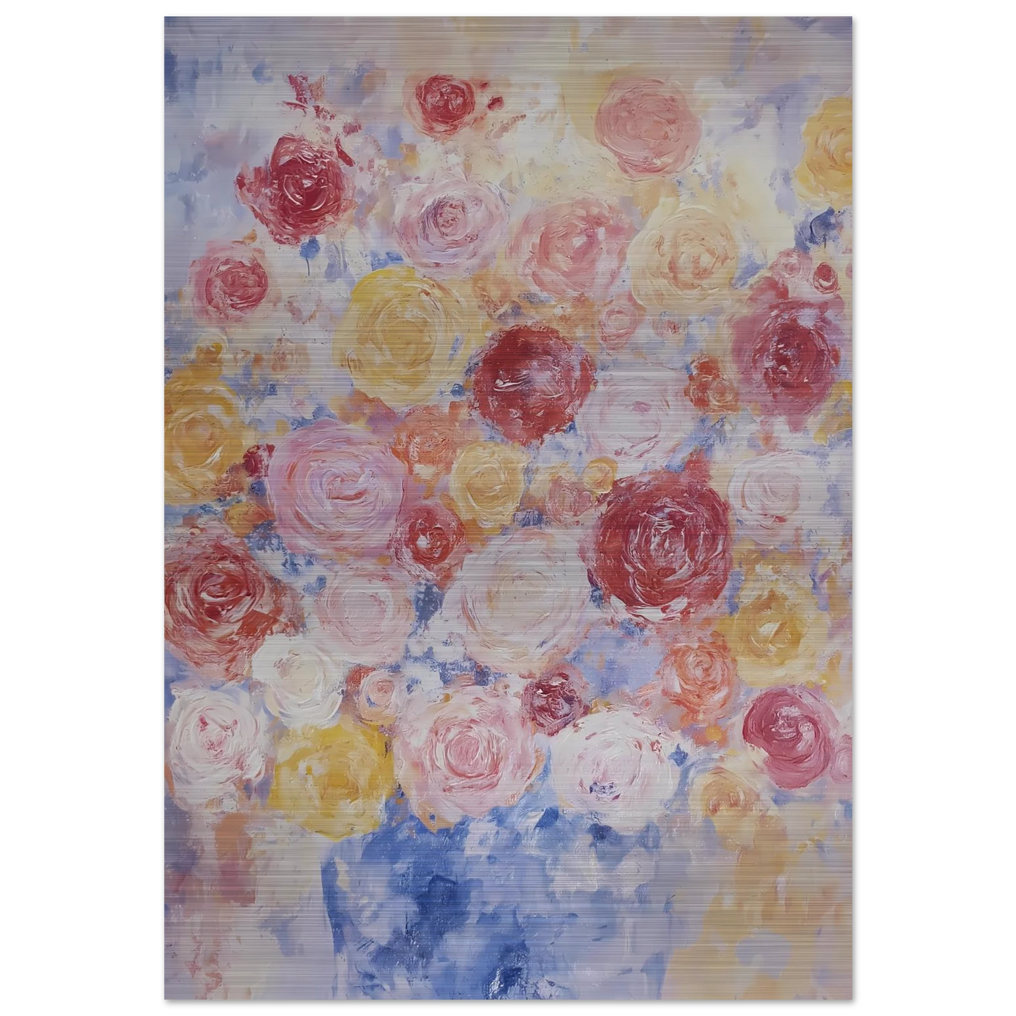Brassée de Roses — tableau aluminium — art mural STNCL