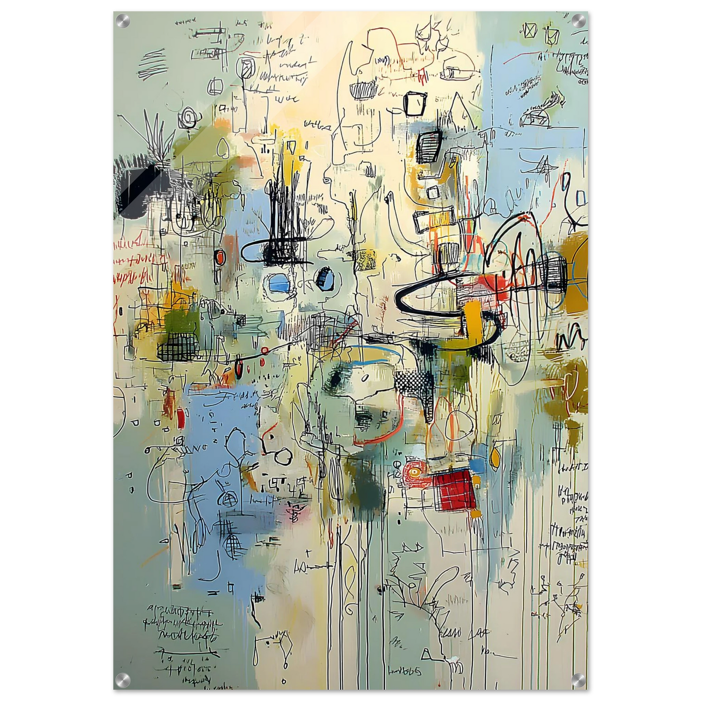 Écriture du Vent — tableau plexiglas — art mural STNCL
