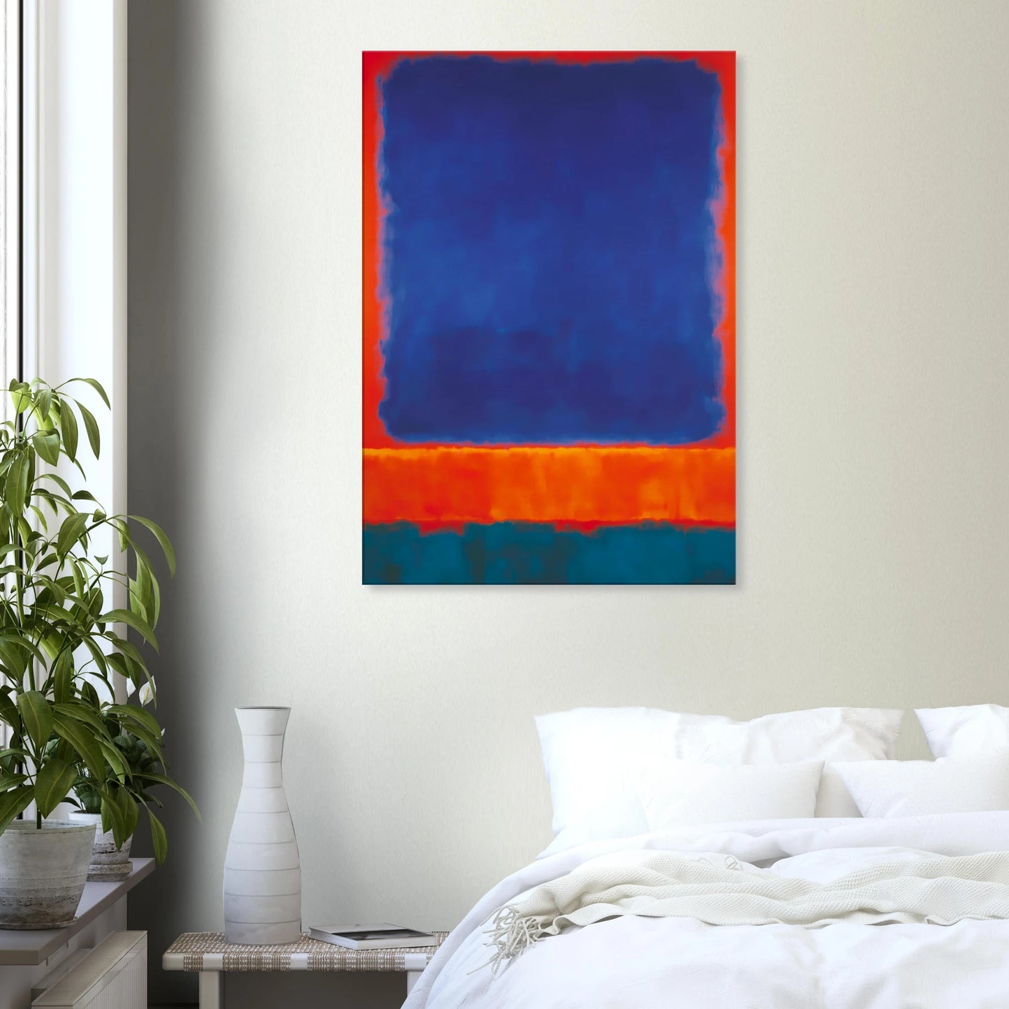 Bleu en Apesanteur — tableau sur toile — vue 7 — art mural STNCL