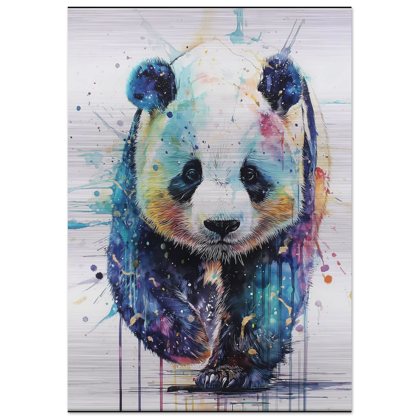 Panda Constellé — tableau aluminium — art mural STNCL