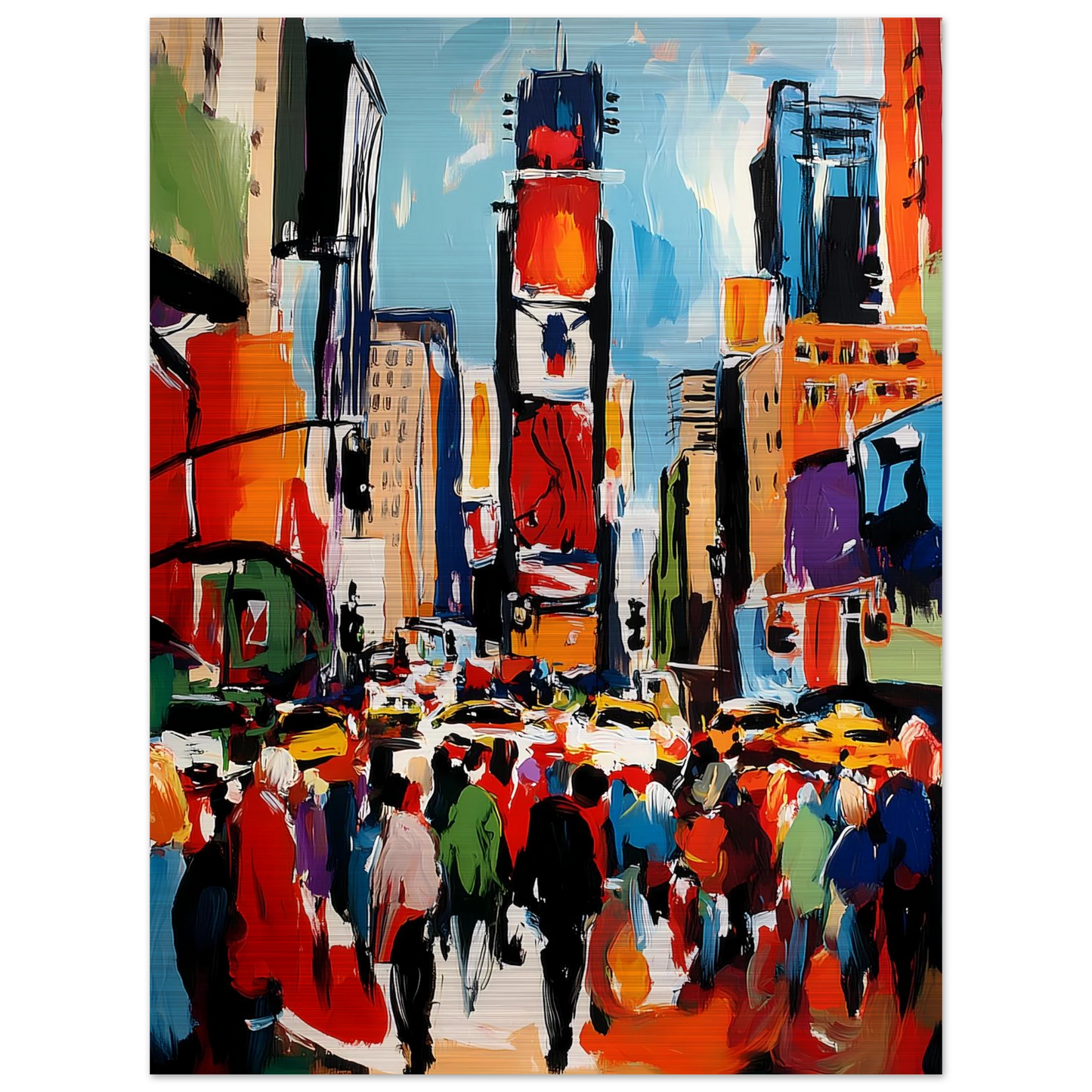 Manhattan en Mouvement — tableau aluminium — vue 2 — art mural STNCL