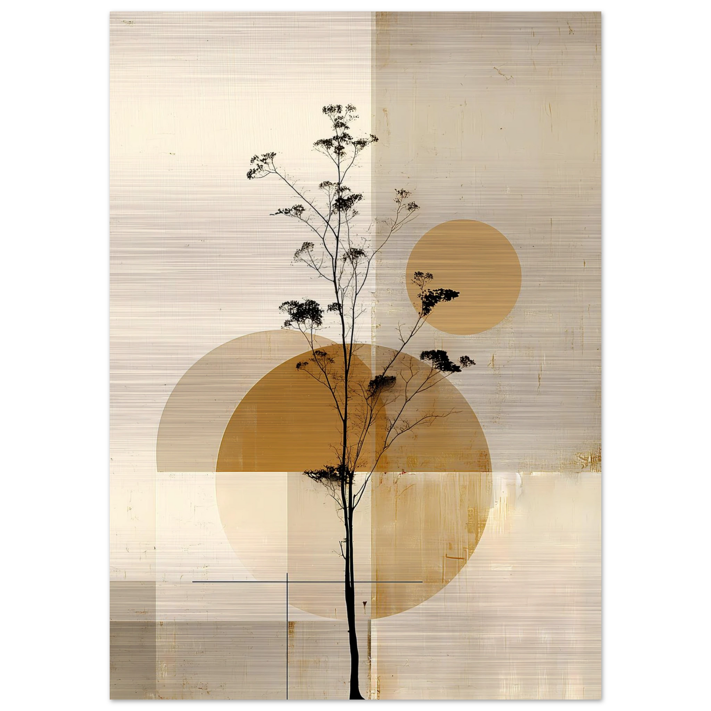 Silhouette au Clair de Lune — tableau aluminium — vue 4 — art mural STNCL