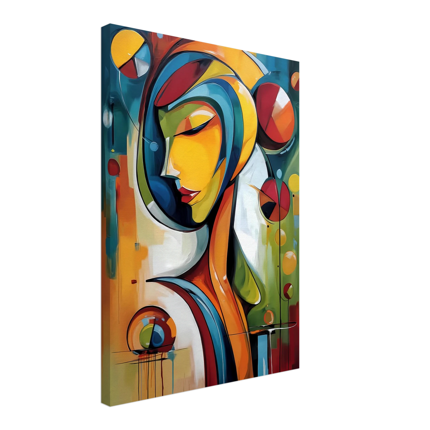 Rêverie Géométrique — tableau sur toile — vue 2 — art mural STNCL
