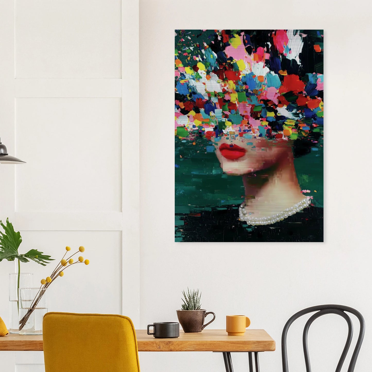 Sous les Fleurs — tableau aluminium — vue 8 — art mural STNCL