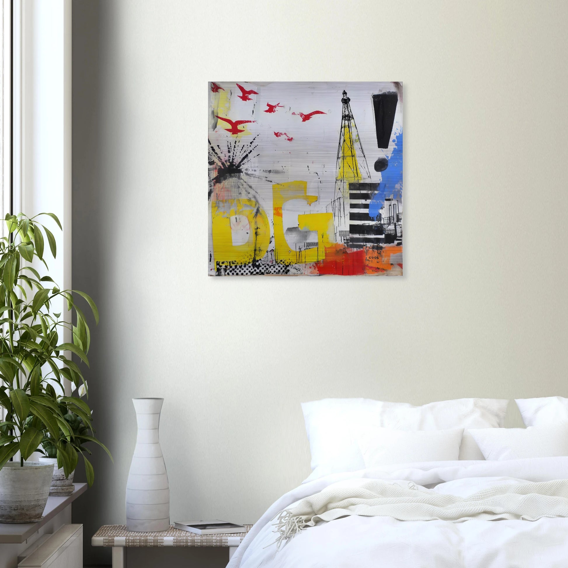 Le Grand Cri — tableau aluminium — vue 6 — art mural STNCL