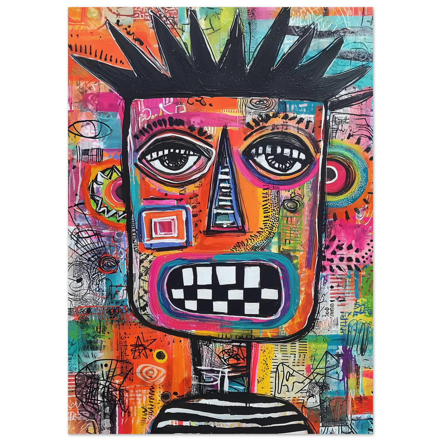 Masque Brut — affiche d'art — vue 5 — art mural STNCL