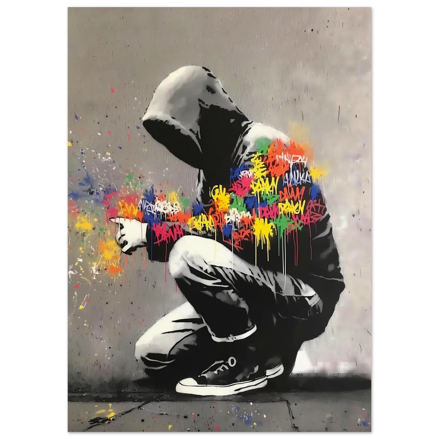 Le Graffeur — affiche d'art — vue 5 — art mural STNCL