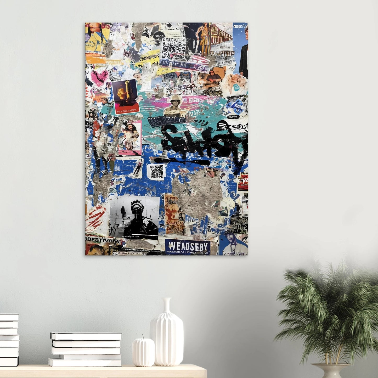 Le Mur Affiché — tableau sur toile — vue 6 — art mural STNCL
