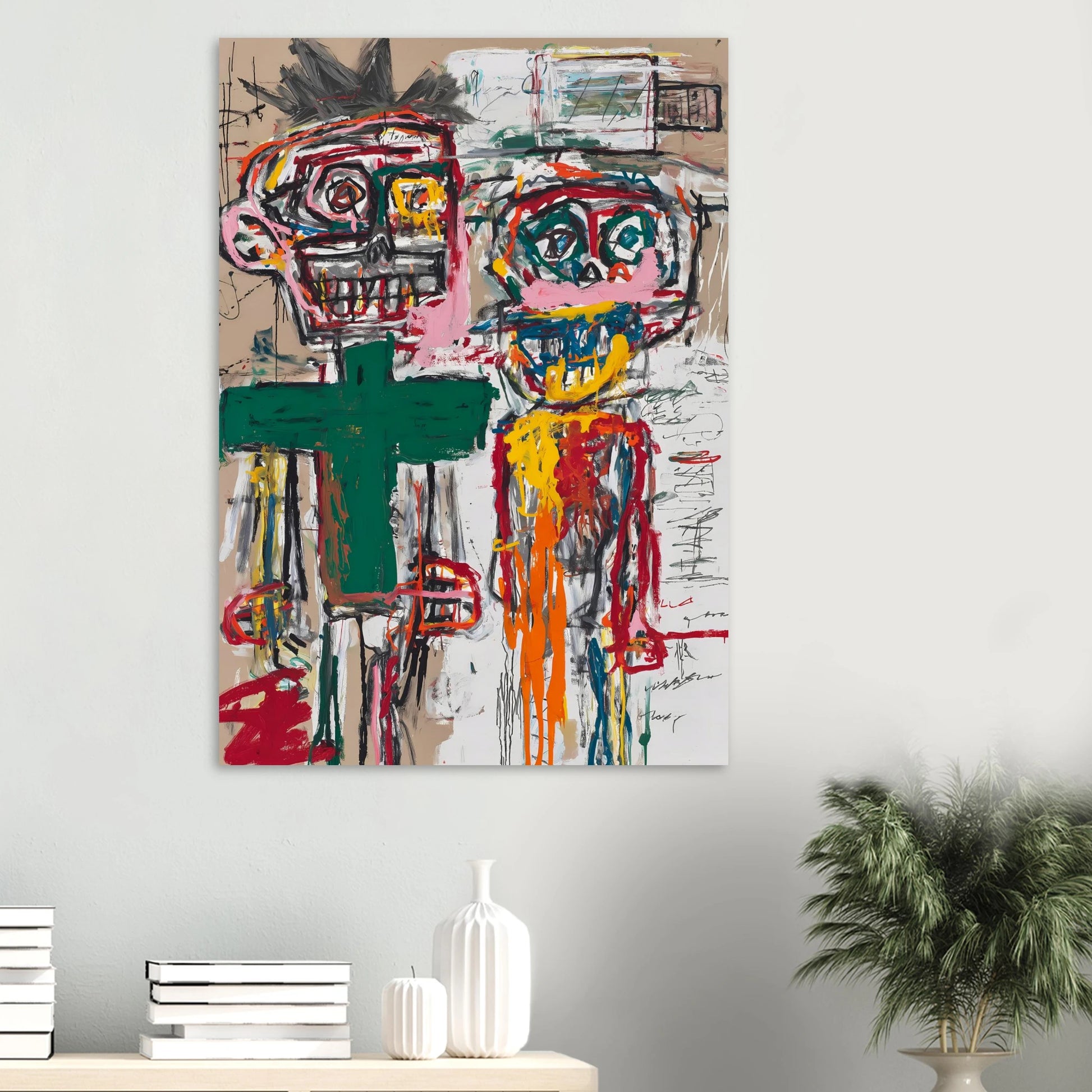 Deux Totems — affiche d'art — vue 6 — art mural STNCL