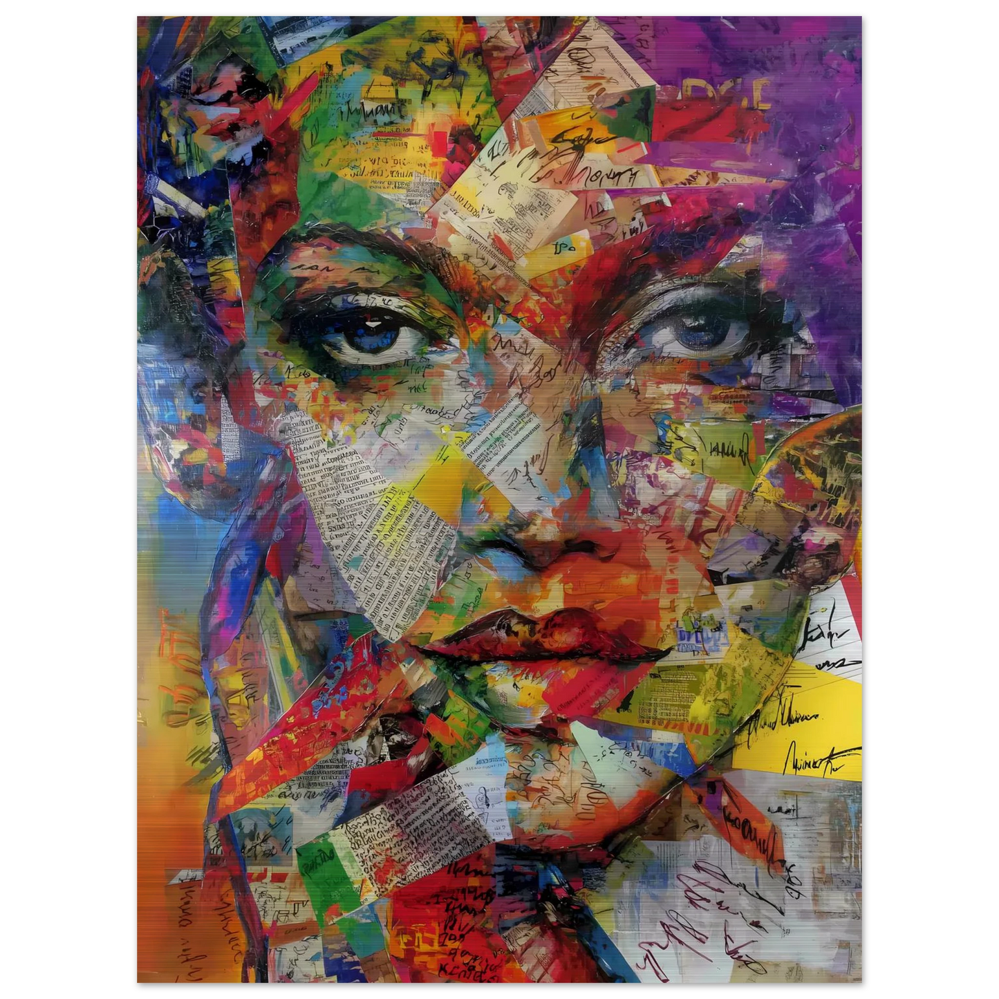 Belle de Papier — tableau aluminium — vue 5 — art mural STNCL