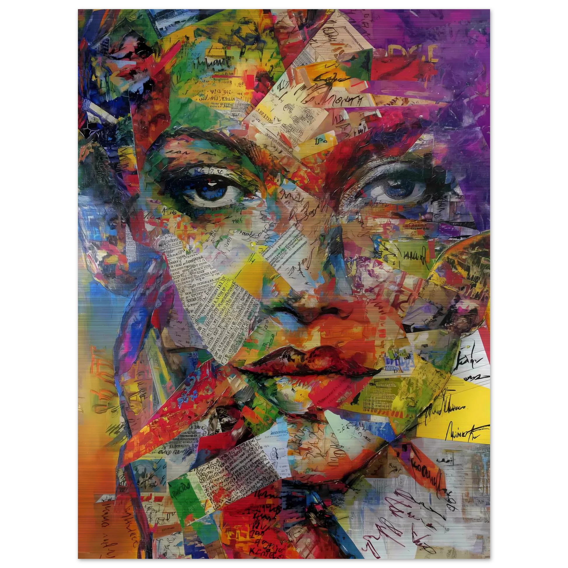 Belle de Papier — tableau aluminium — vue 5 — art mural STNCL