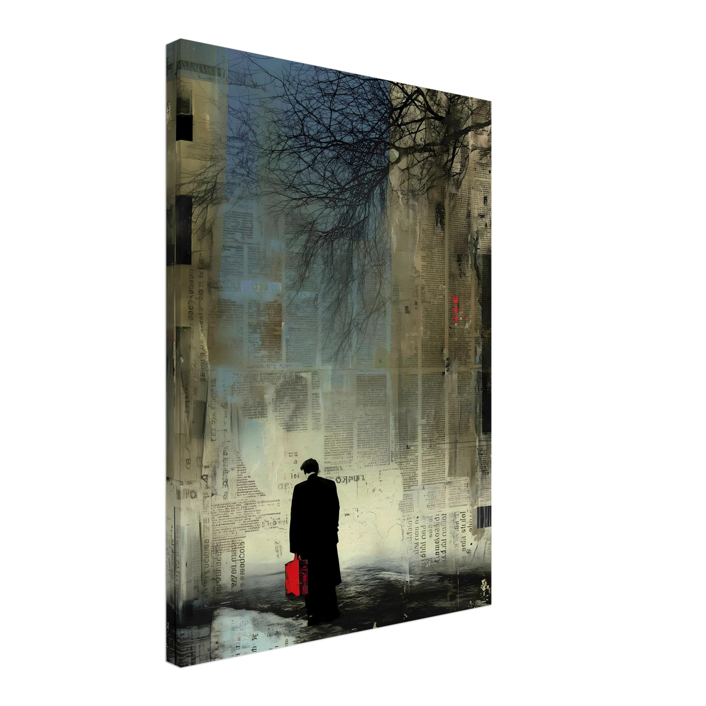 La Valise Rouge — tableau sur toile — vue 3 — art mural STNCL